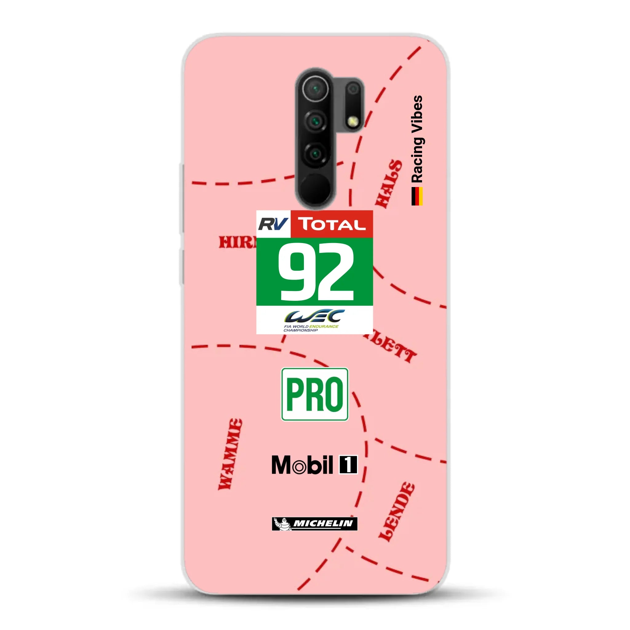 Pink Pig Porsche RSR Livery - Individuelle Handyhülle für Xiaomi