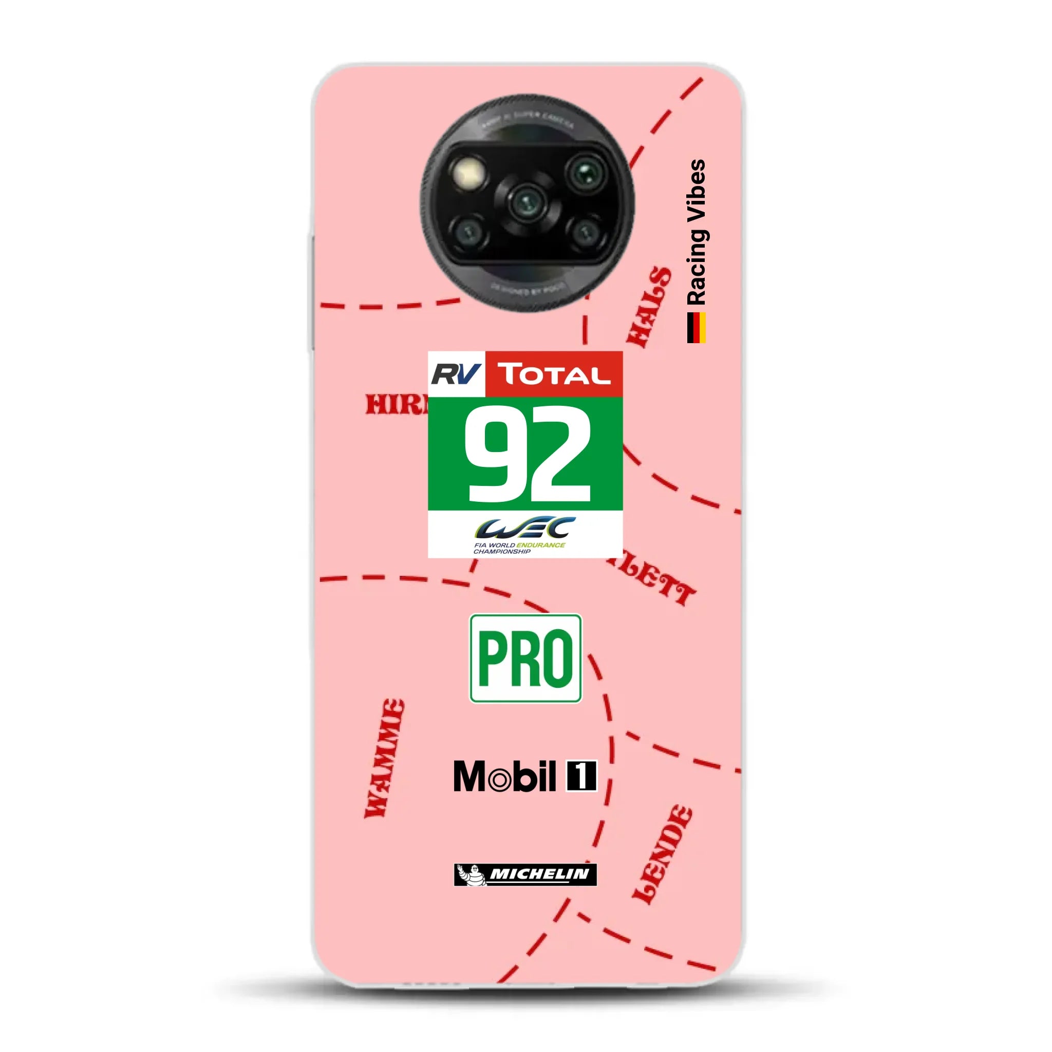 Pink Pig Porsche RSR Livery - Individuelle Handyhülle für Xiaomi