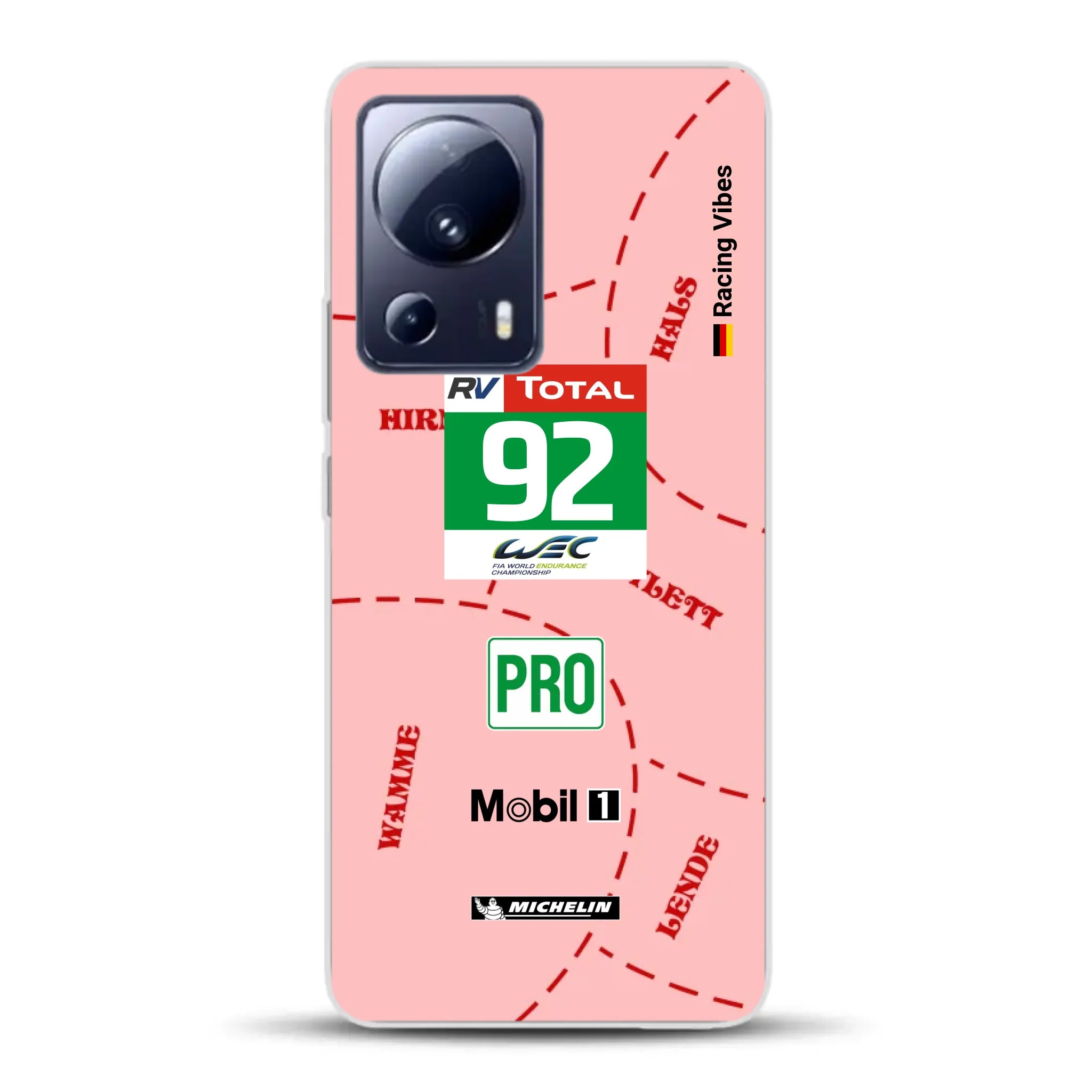 Pink Pig Porsche RSR Livery - Personnalisé coque pour Xiaomi