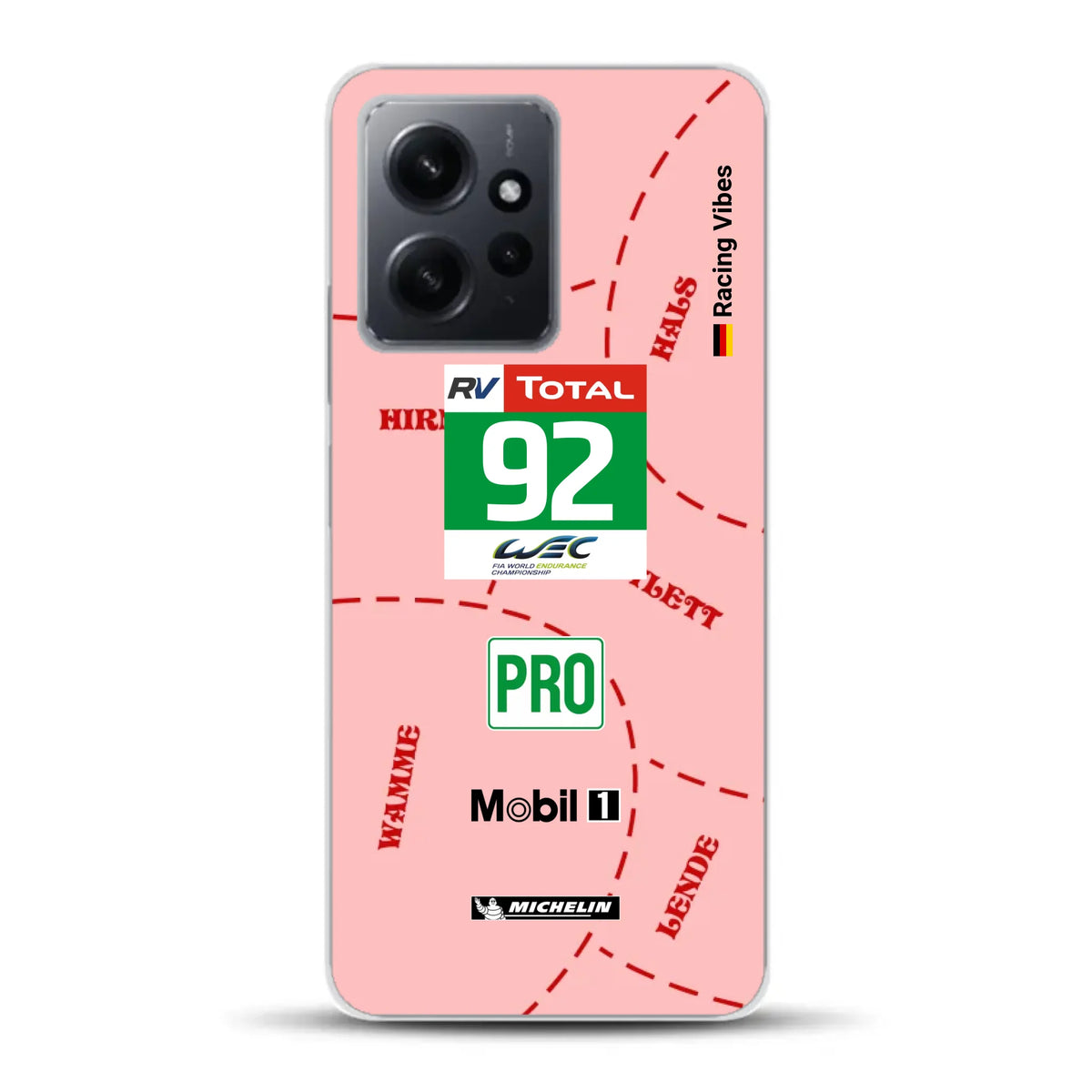 Pink Pig Porsche RSR Livery - Individuelle Handyhülle für Xiaomi