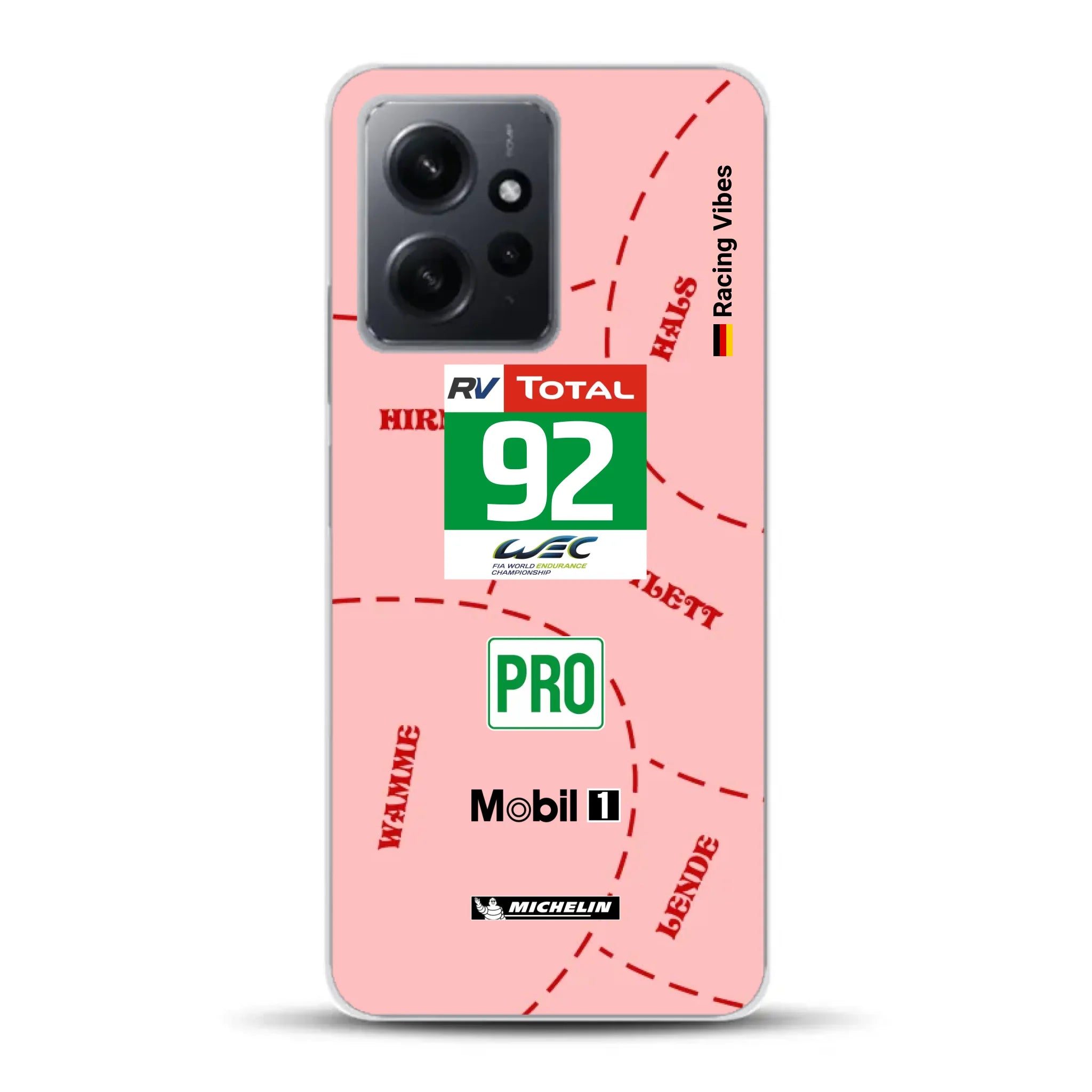 Pink Pig Porsche RSR Livery - Individuelle Handyhülle für Xiaomi