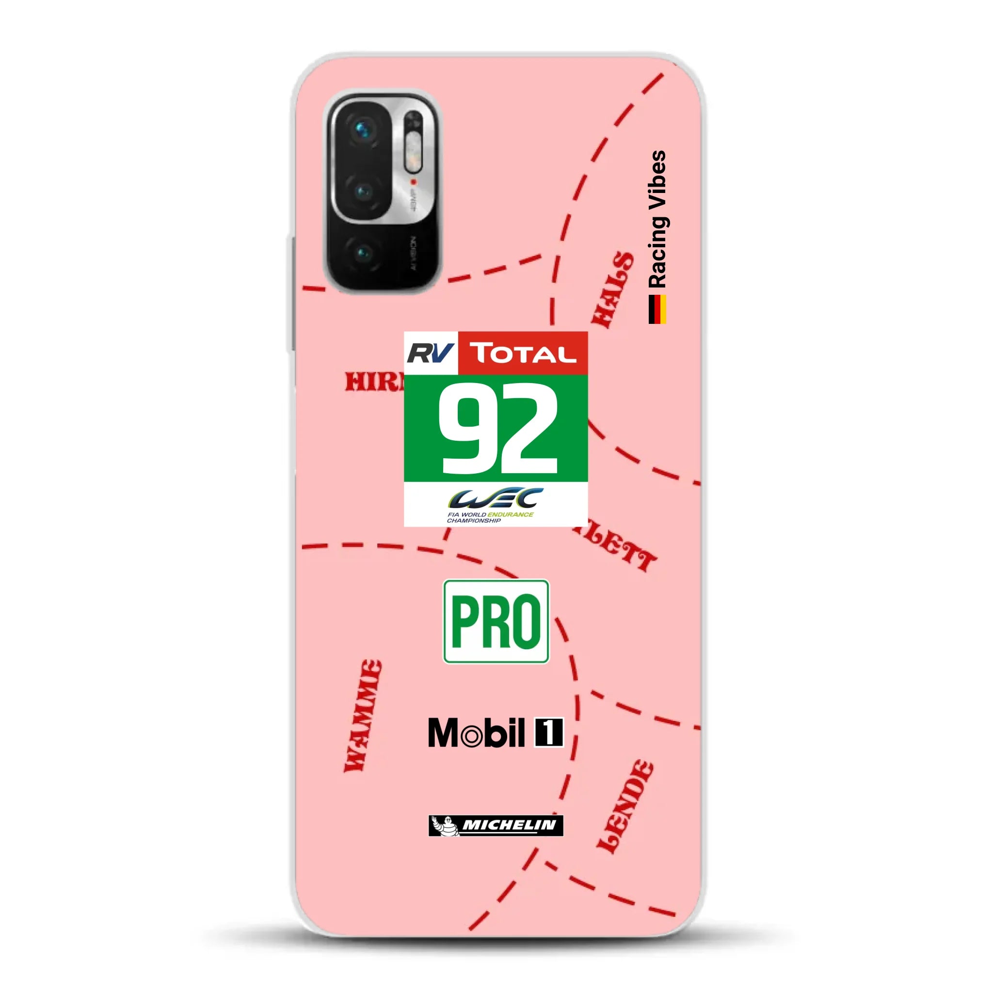 Pink Pig Porsche RSR Livery - Individuelle Handyhülle für Xiaomi
