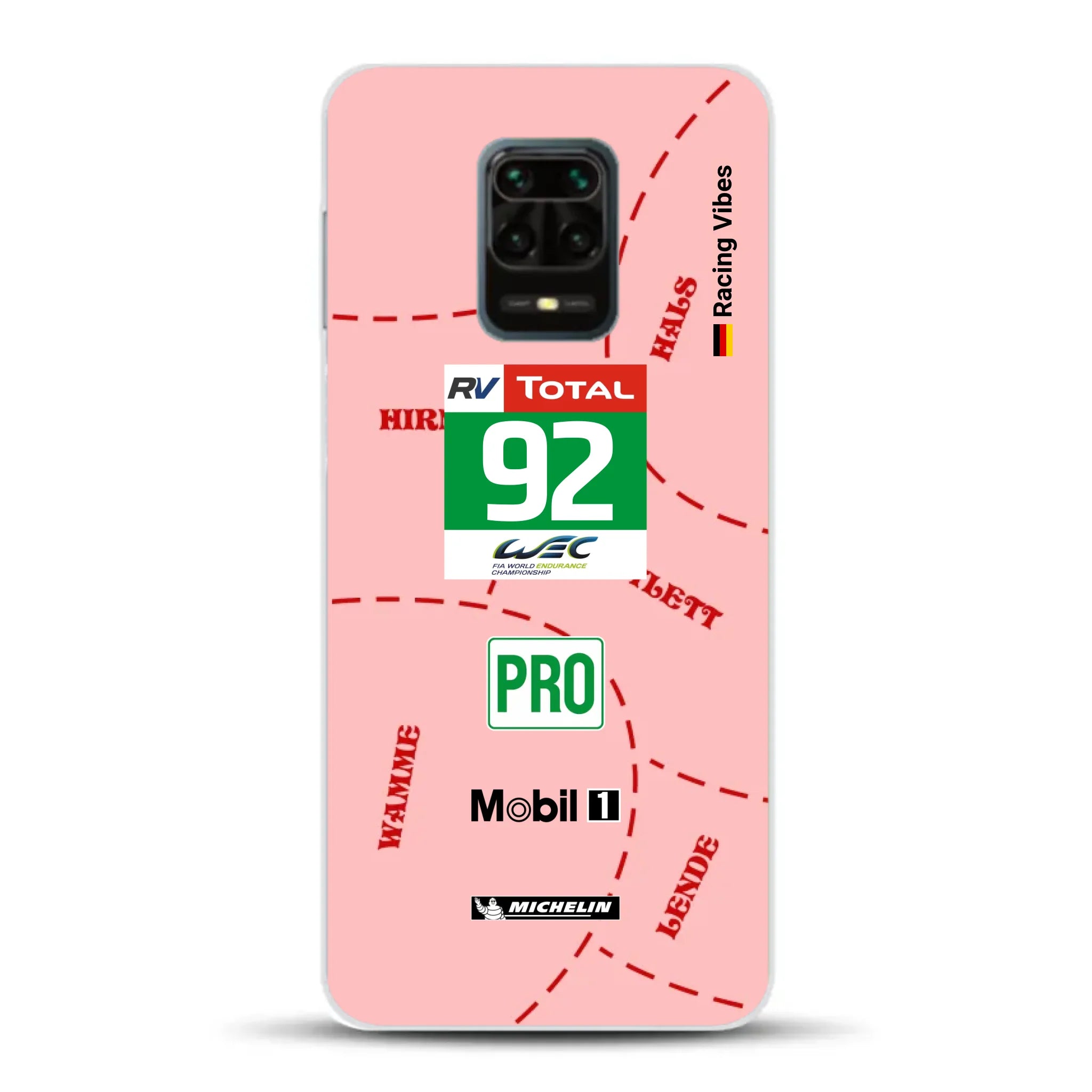 Pink Pig Porsche RSR Livery - Individuelle Handyhülle für Xiaomi