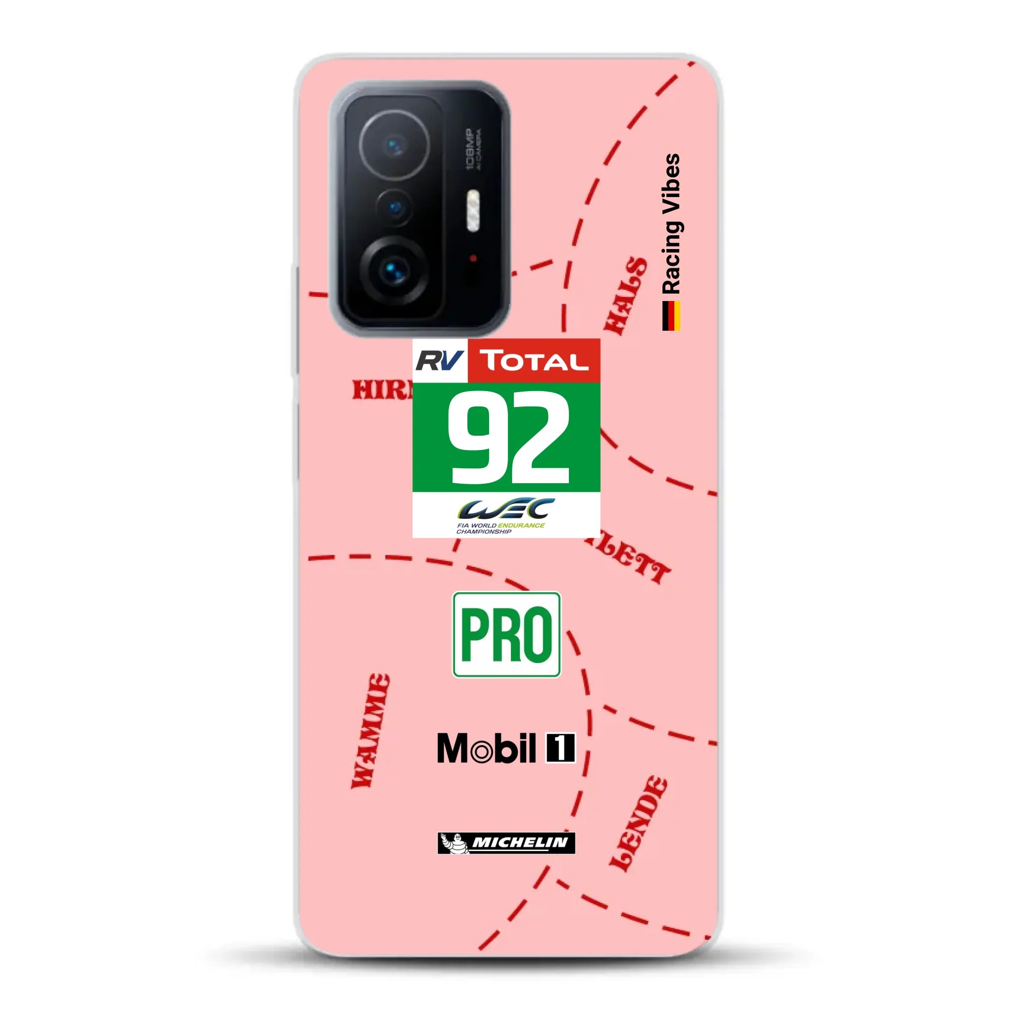 Pink Pig Porsche RSR Livery - Individuelle Handyhülle für Xiaomi
