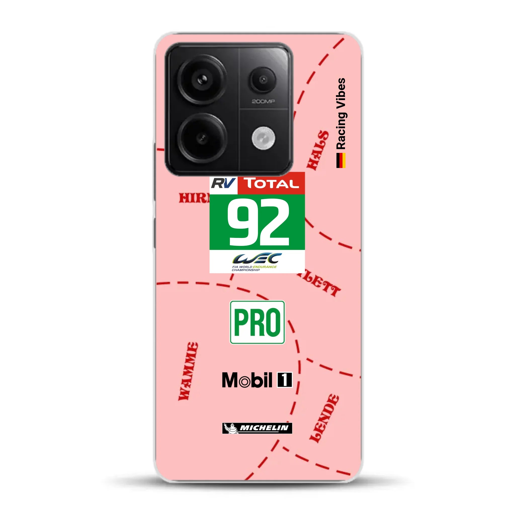 Pink Pig Porsche RSR Livery - Individuelle Handyhülle für Xiaomi