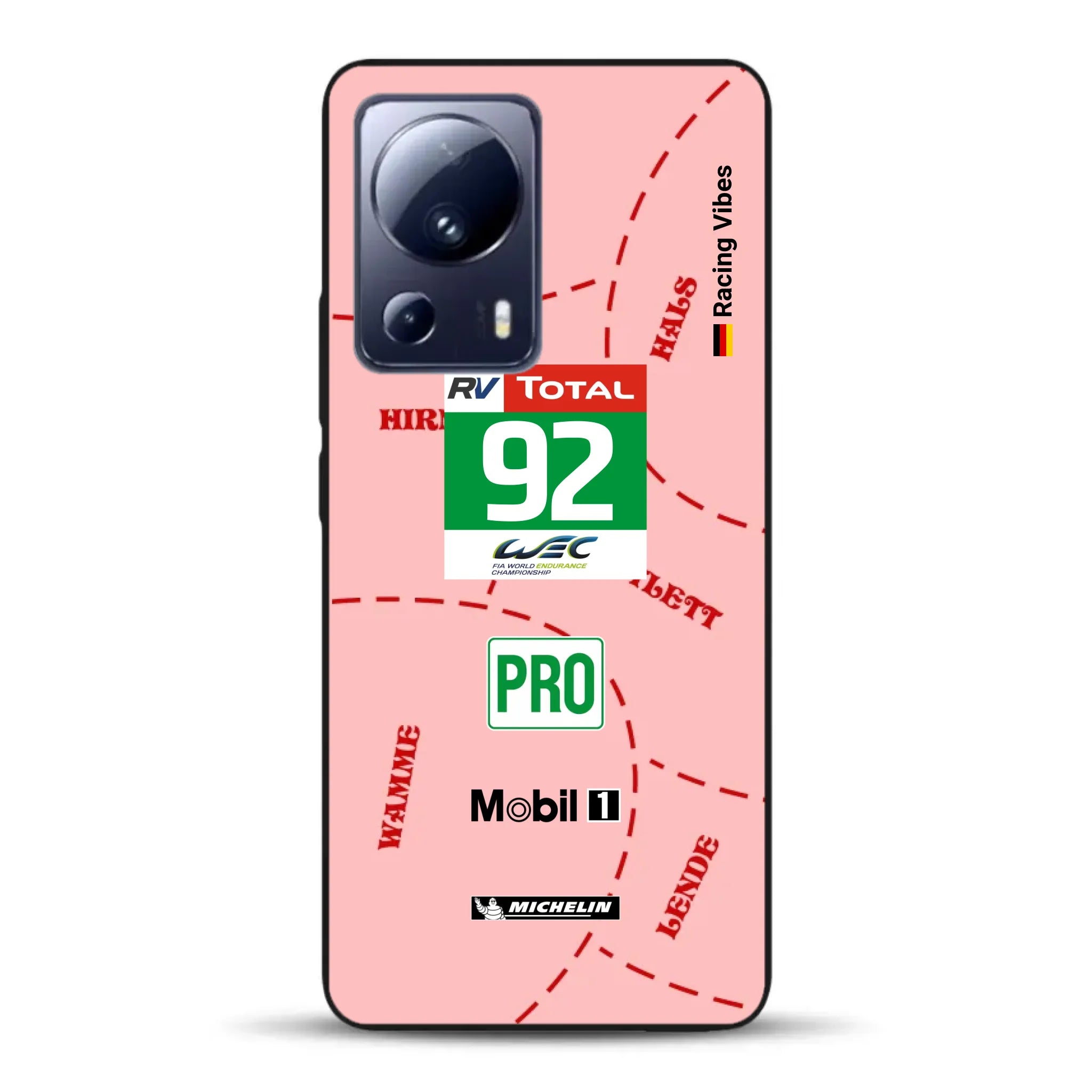 Pink Pig Porsche RSR Livery - Individuelle Handyhülle für Xiaomi