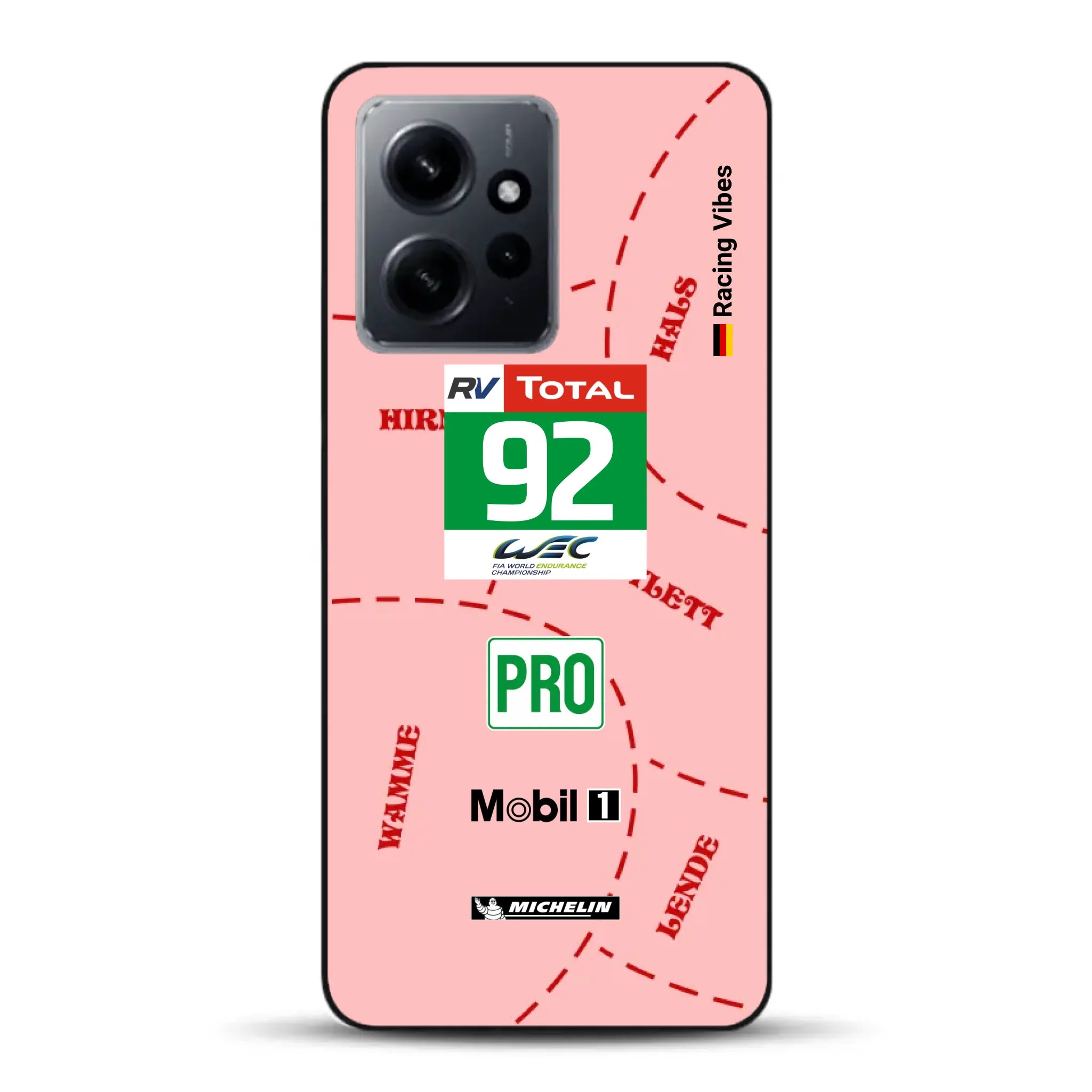 Pink Pig Porsche RSR Livery - Individuelle Handyhülle für Xiaomi