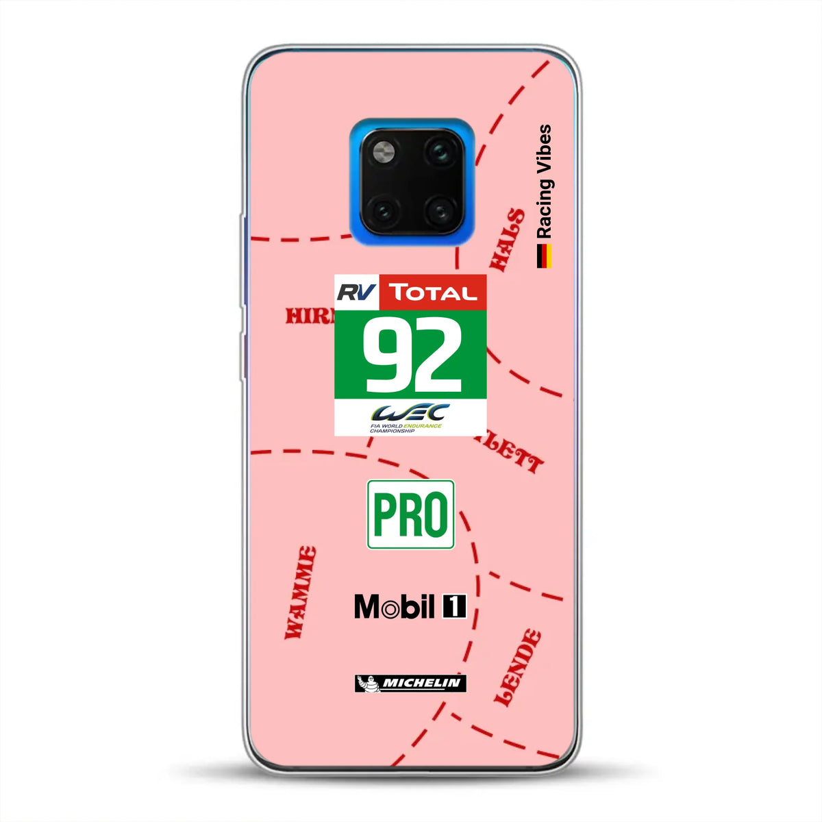 Pink Pig Porsche RSR Livery - Individuelle Handyhülle für Huawei