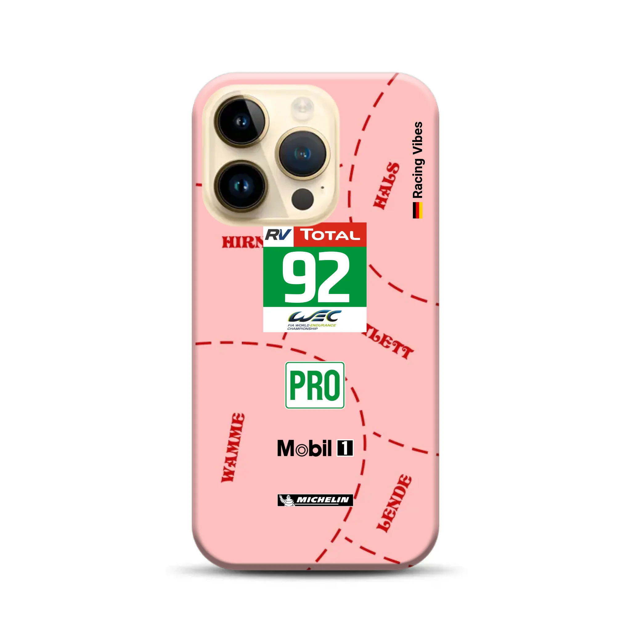 Pink Pig Porsche RSR Livery - Individuelle Premium Hülle für iPhone