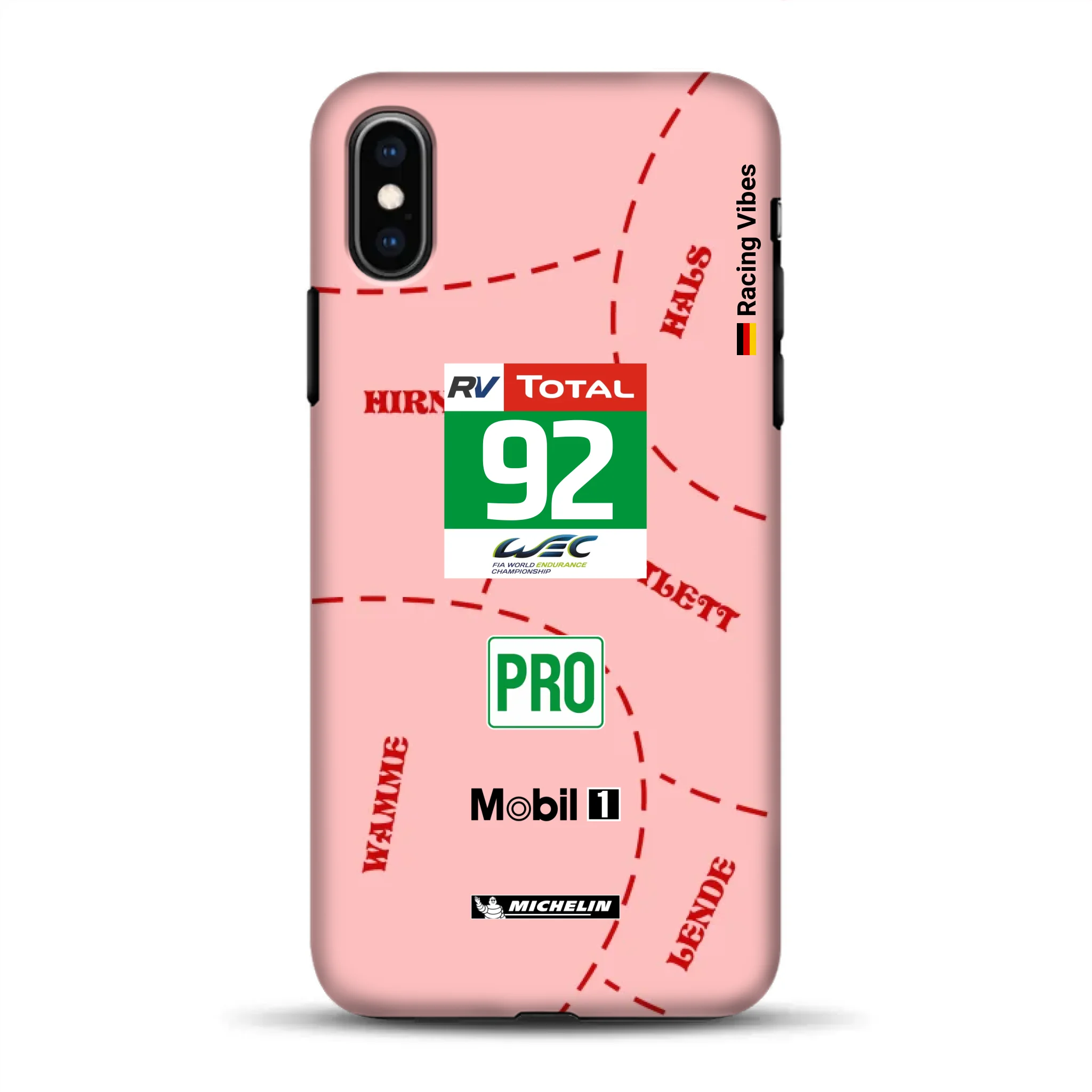 Pink Pig Porsche RSR Livery - Individuelle Premium Hülle für iPhone