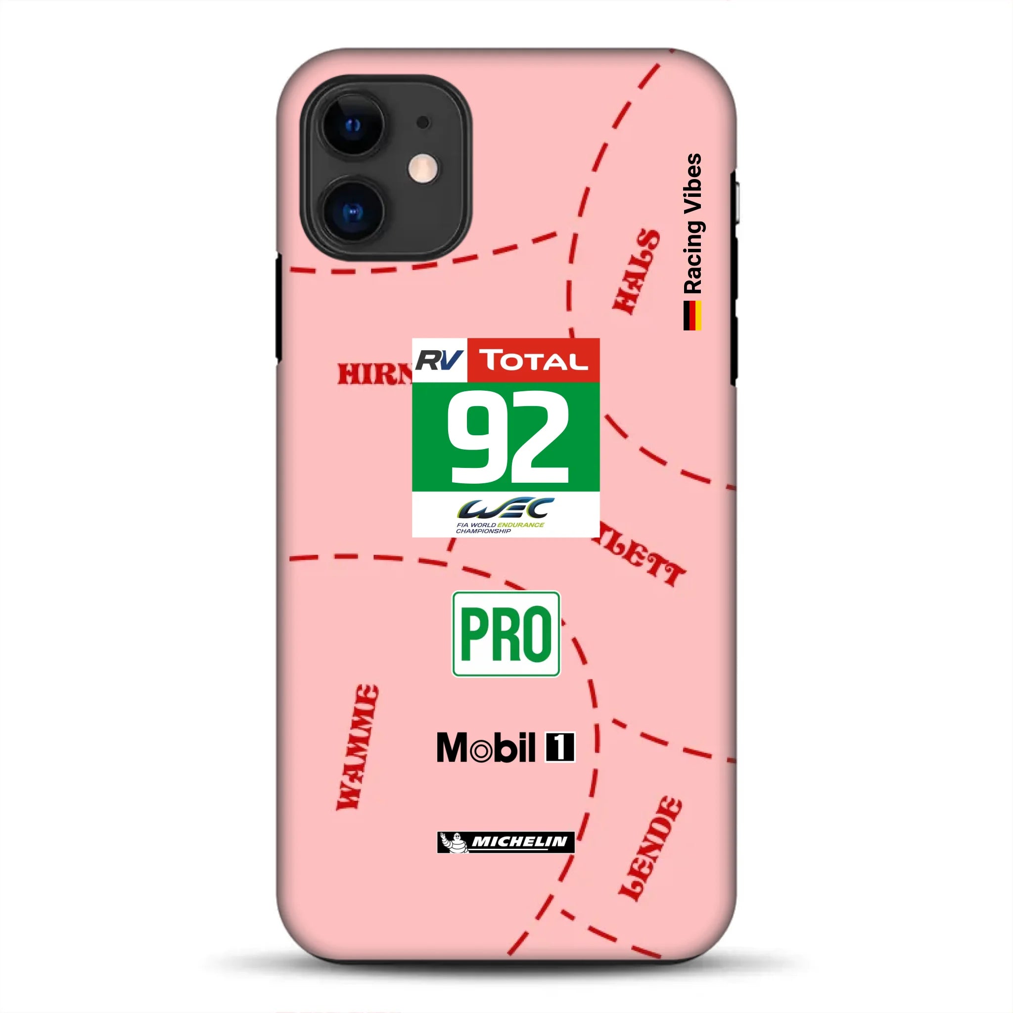 Pink Pig Porsche RSR Livery - Individuelle Premium Hülle für iPhone