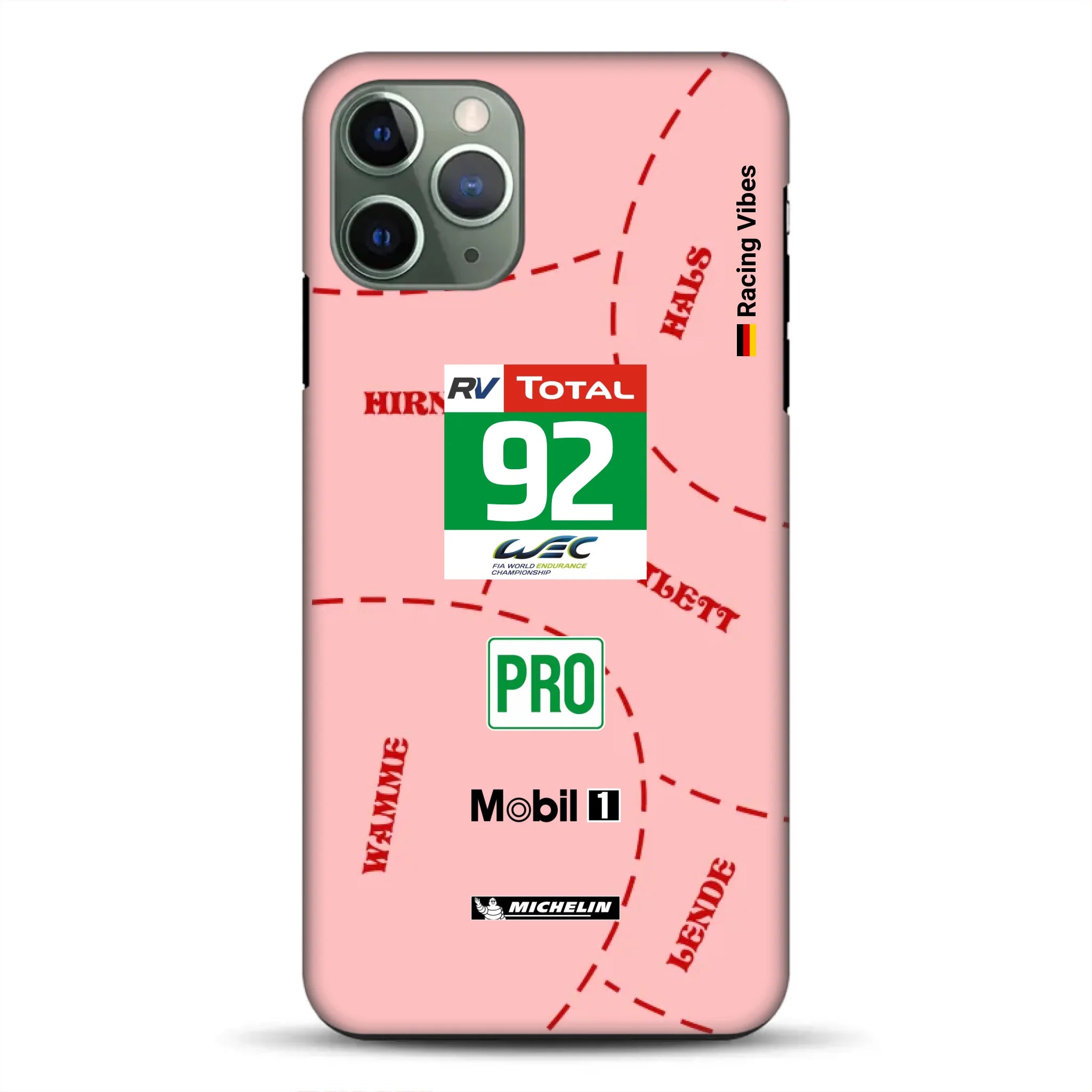 Pink Pig Porsche RSR Livery - Individuelle Premium Hülle für iPhone