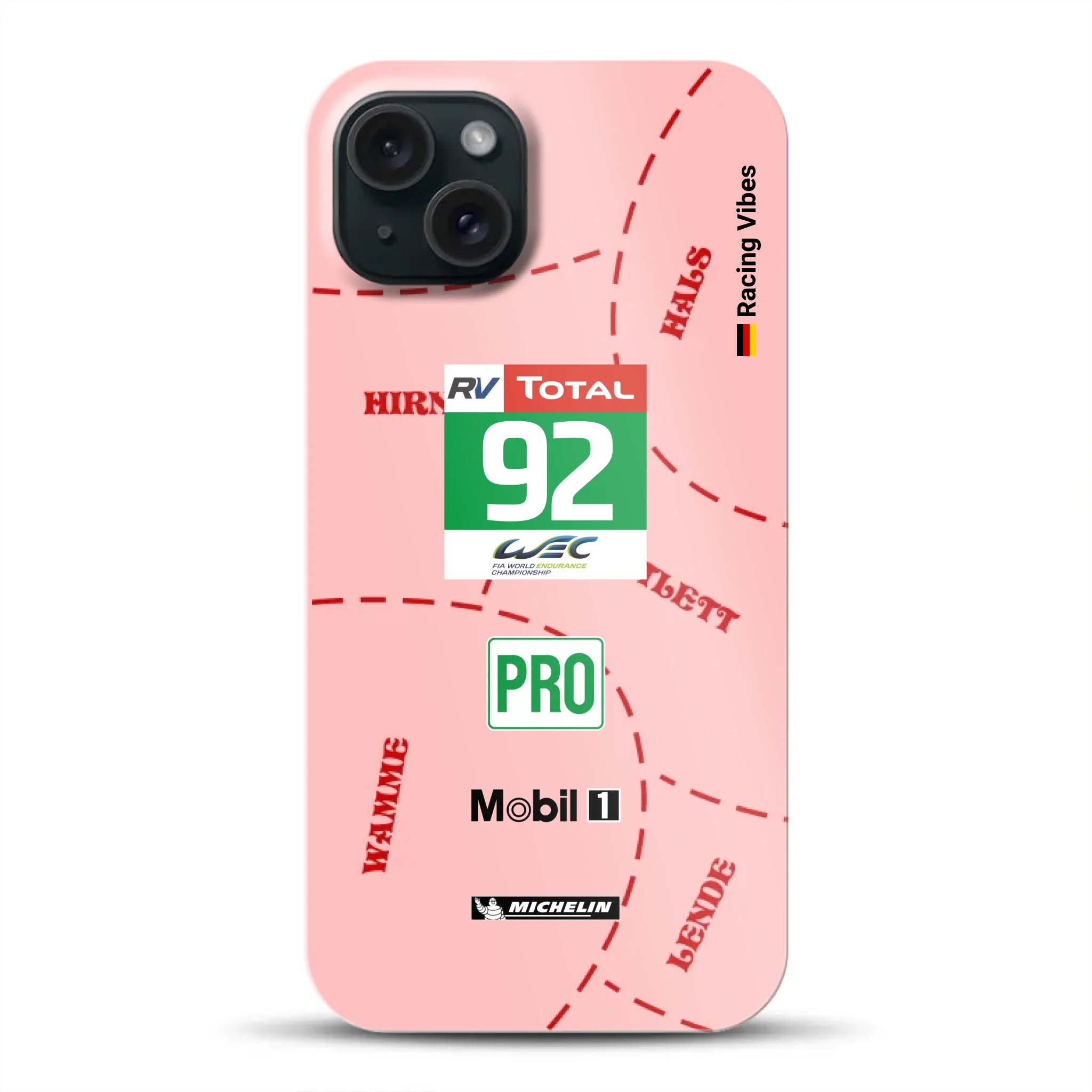 Pink Pig Porsche RSR Livery - Individuelle Premium Hülle für iPhone