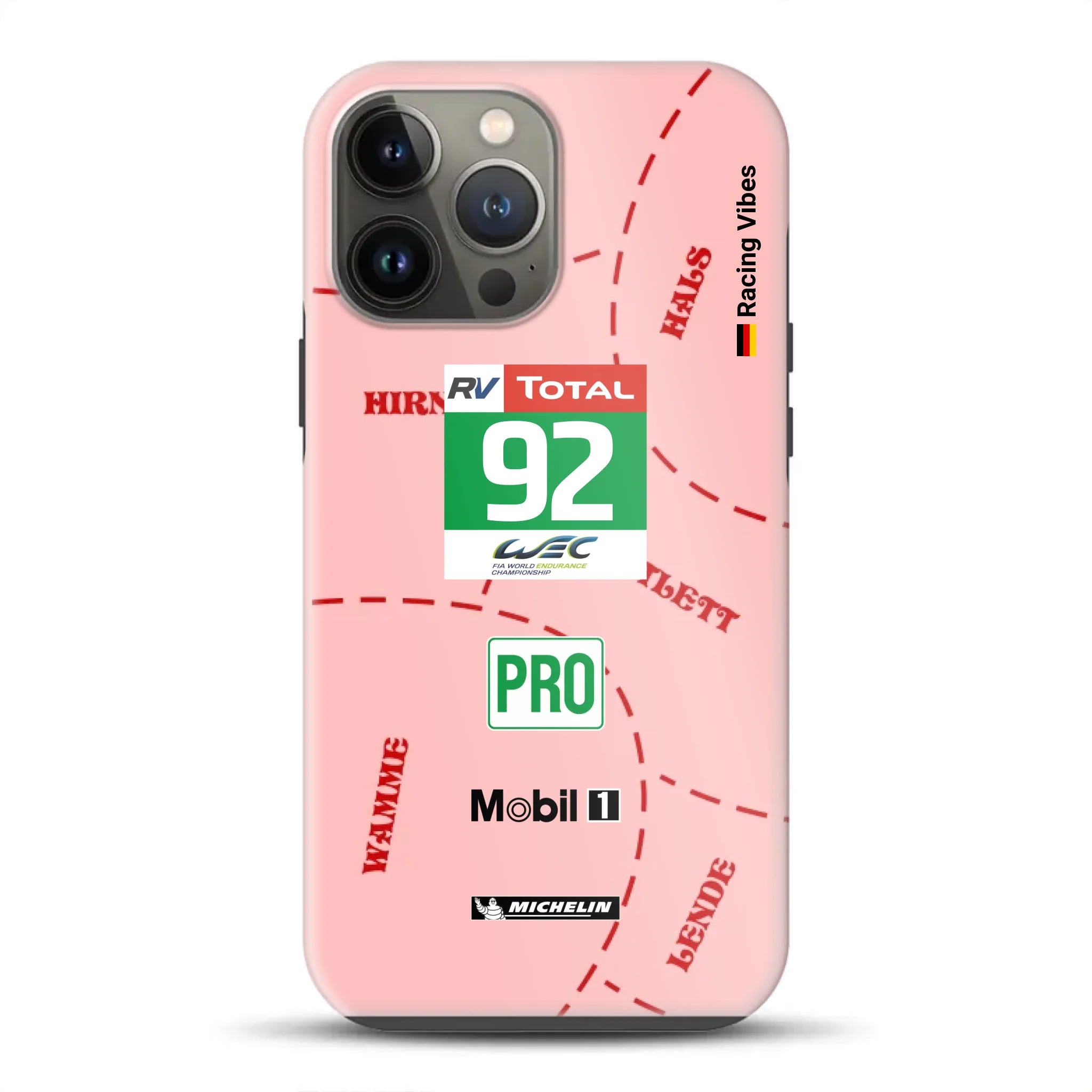 Pink Pig Porsche RSR Livery - Individuelle Premium Hülle für iPhone