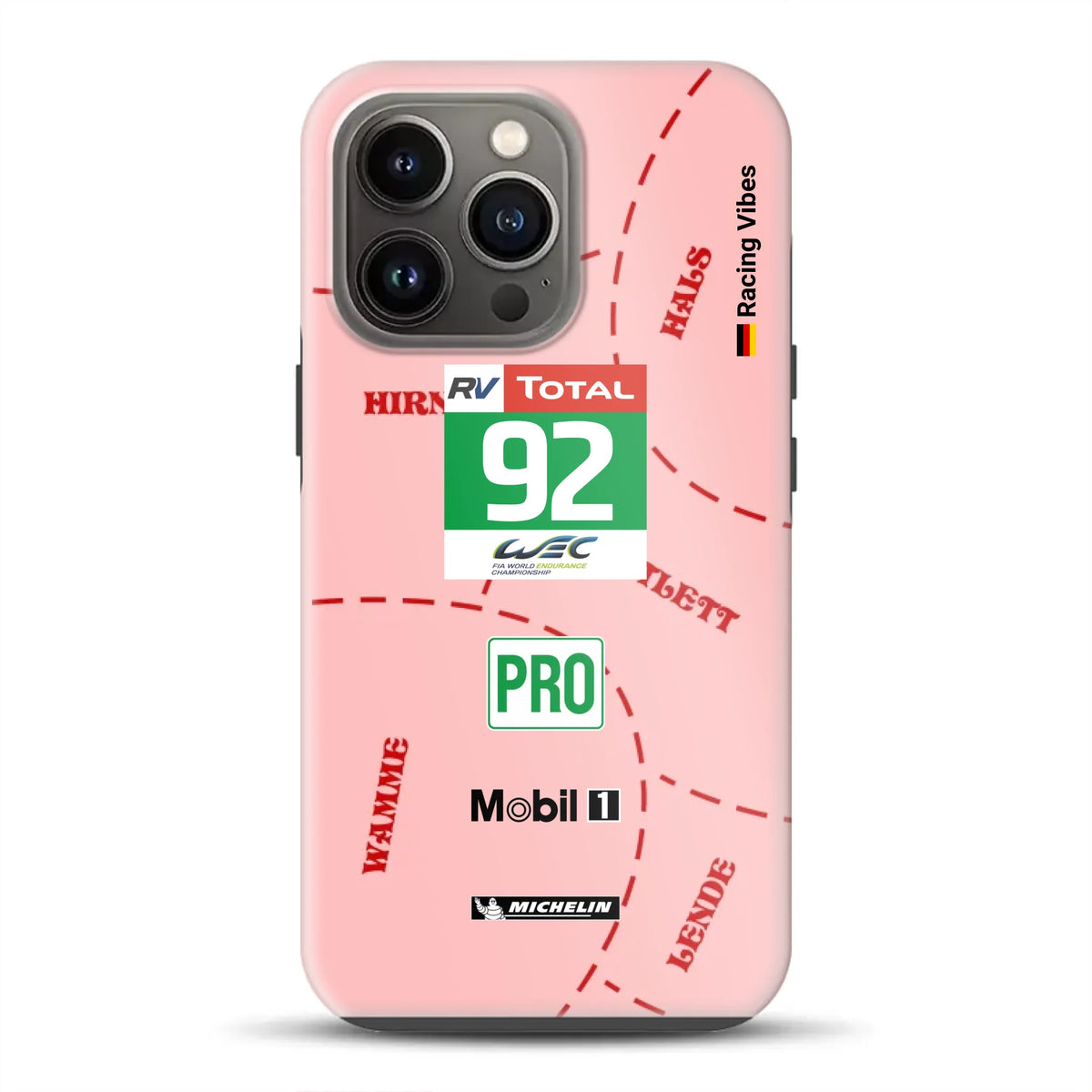 Pink Pig Porsche RSR Livery - Individuelle Premium Hülle für iPhone