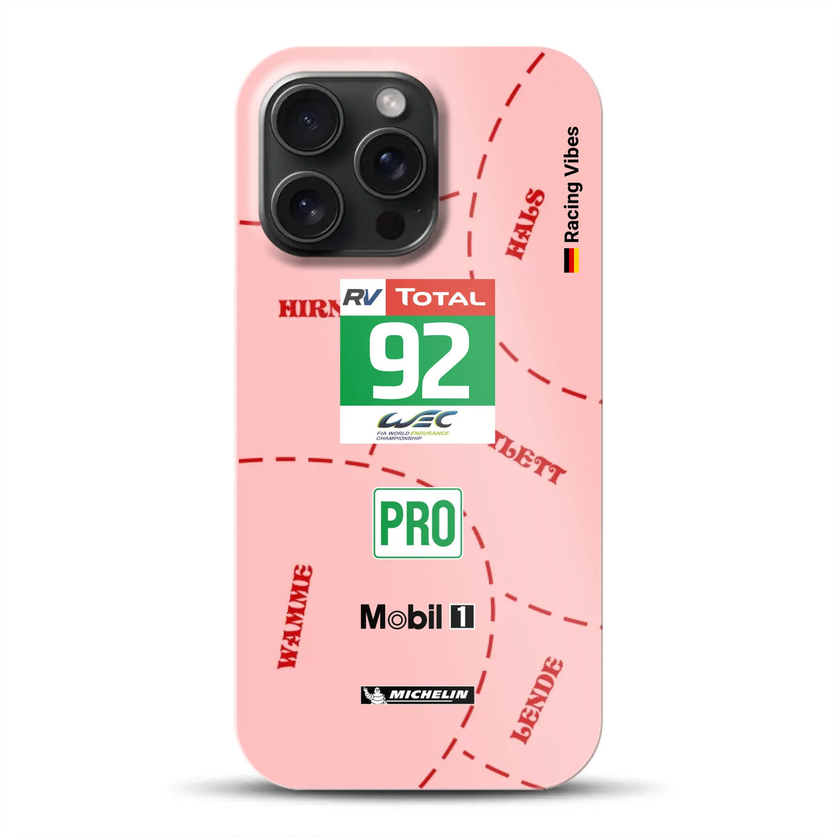 Pink Pig Porsche RSR Livery - Individuelle Premium Hülle für iPhone