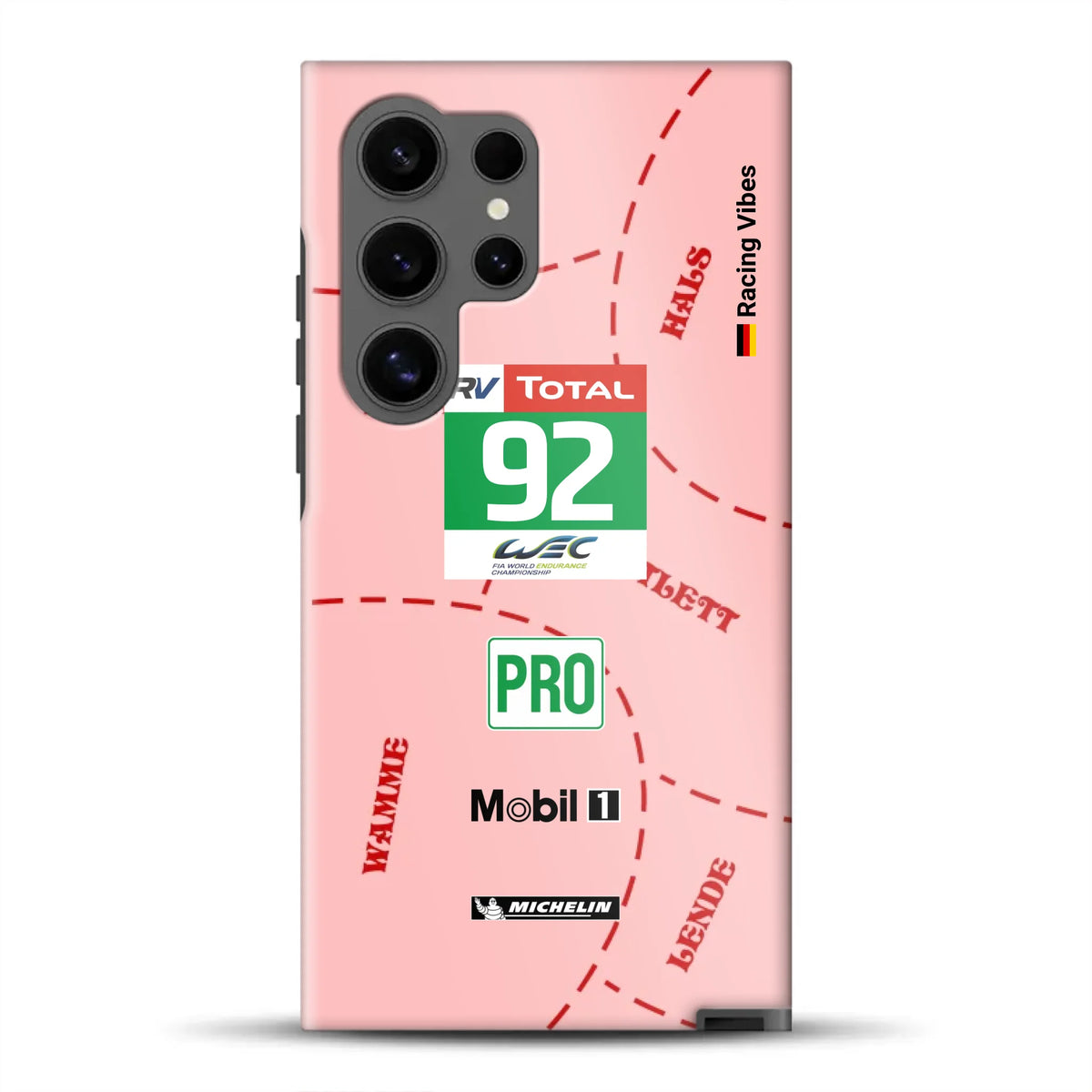 Pink Pig Porsche RSR Livery - Individuelle Premium Hülle für Samsung