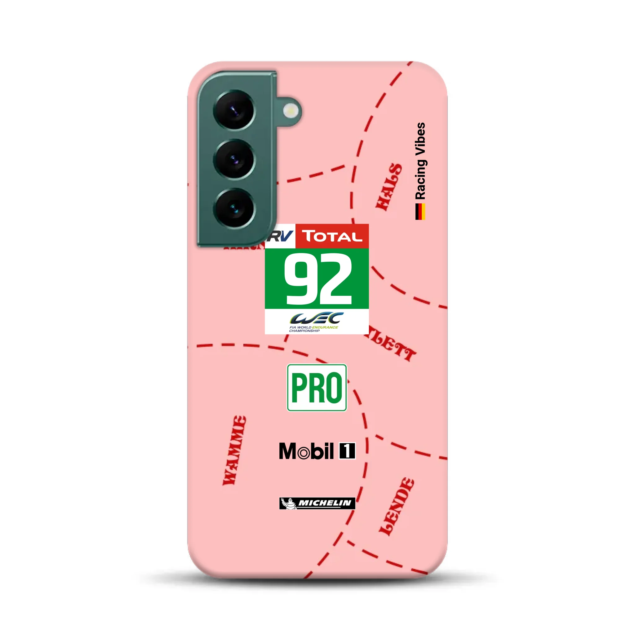 Pink Pig Porsche RSR Livery - Individuelle Premium Hülle für Samsung