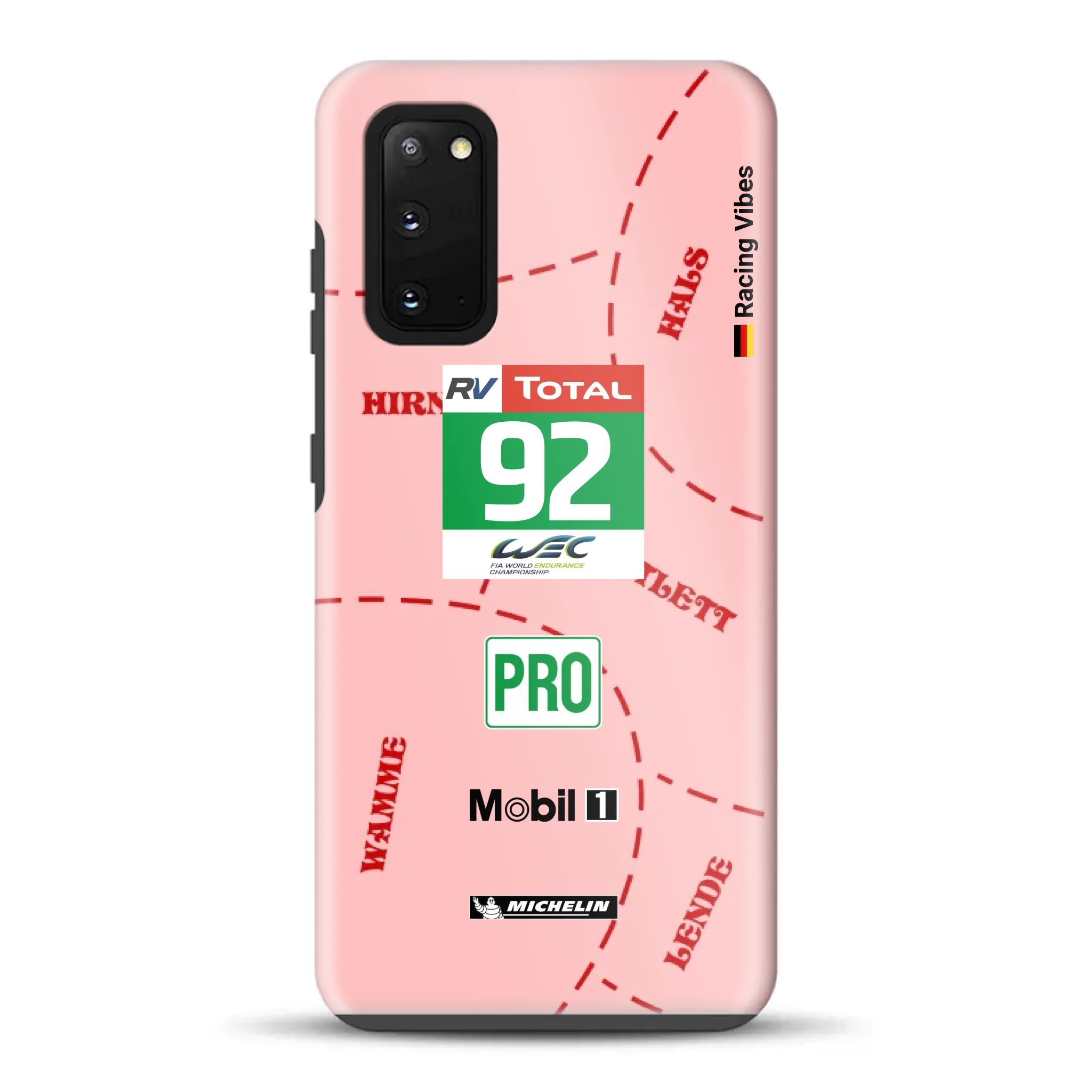 Pink Pig Porsche RSR Livery - Individuelle Premium Hülle für Samsung