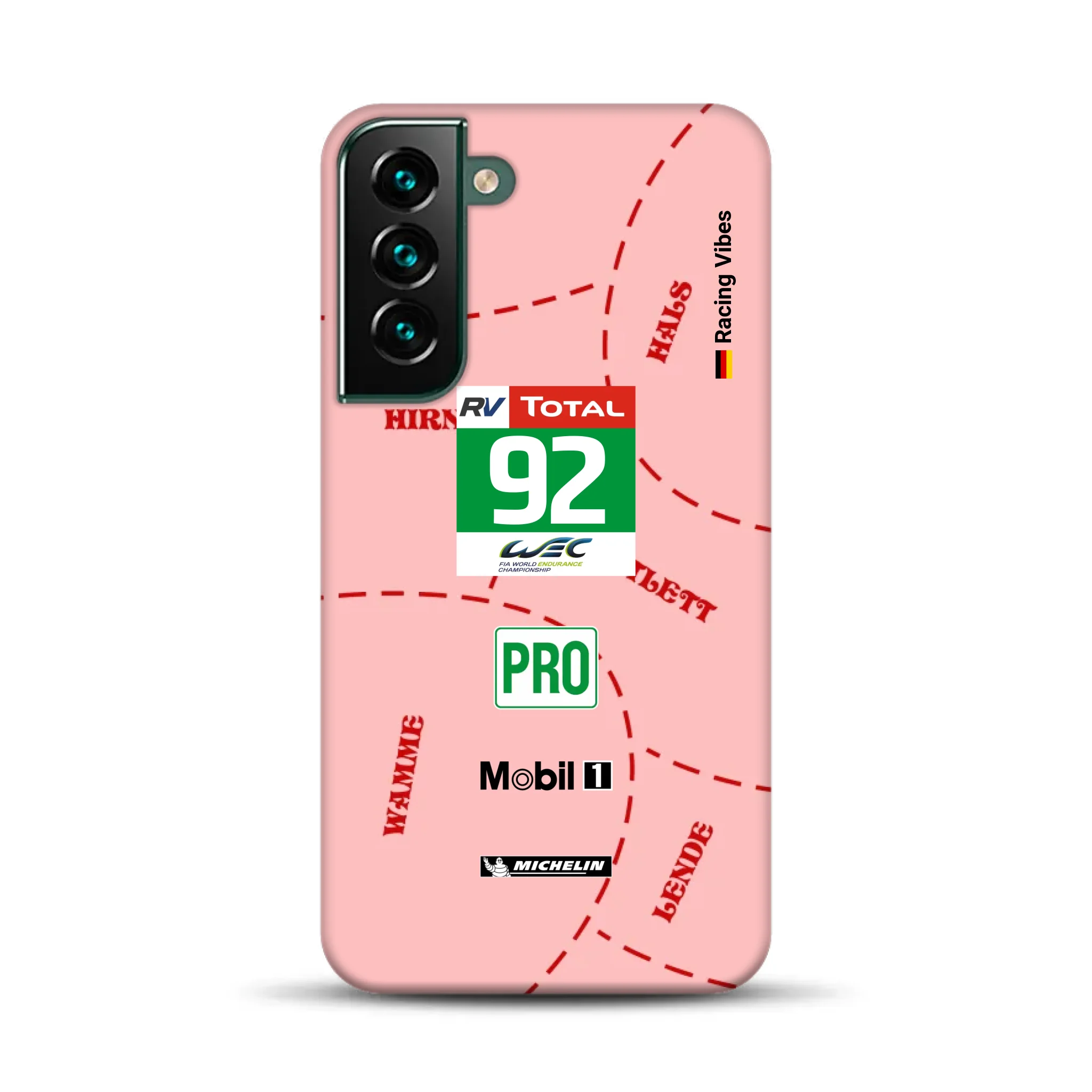Pink Pig Porsche RSR Livery - Individuelle Premium Hülle für Samsung