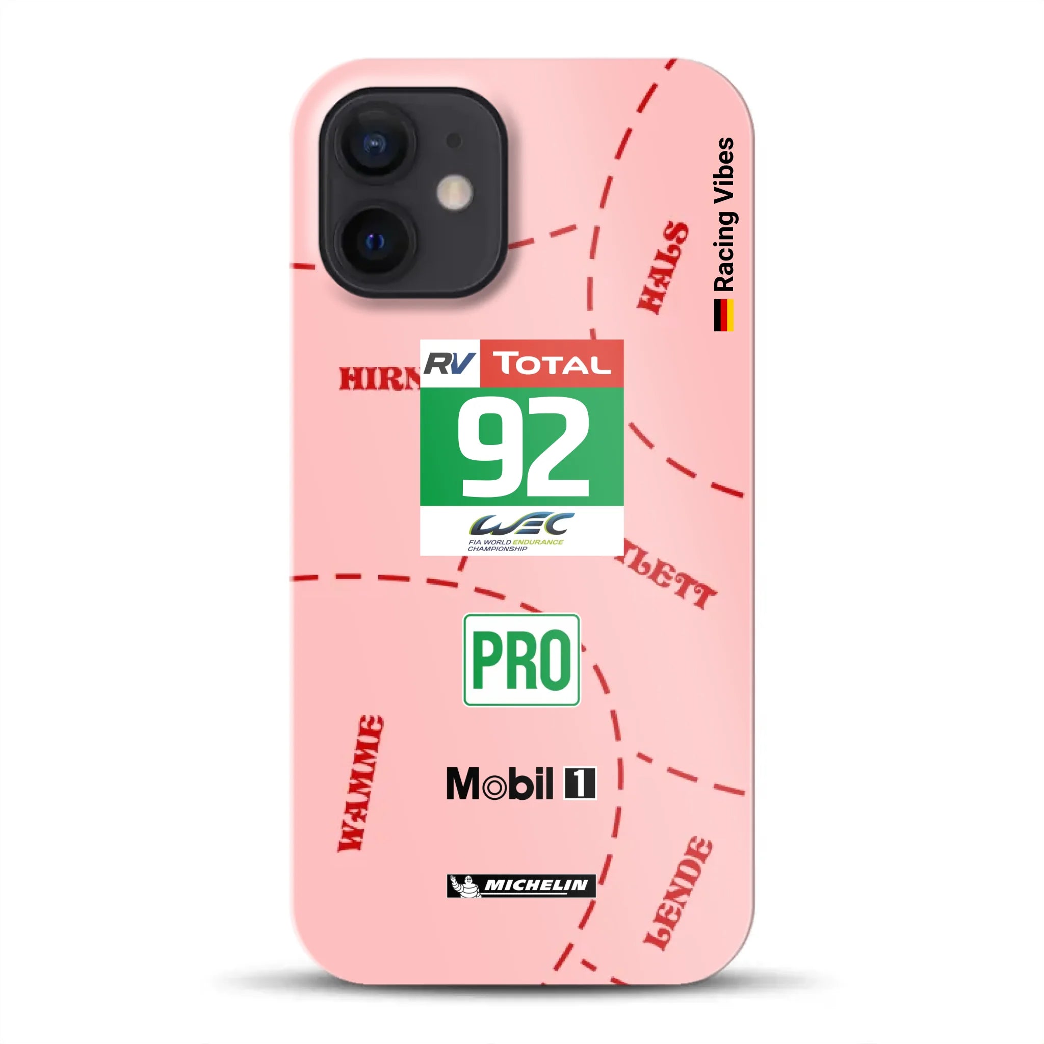 Pink Pig Porsche RSR Livery - Custodia rigida per iPhone