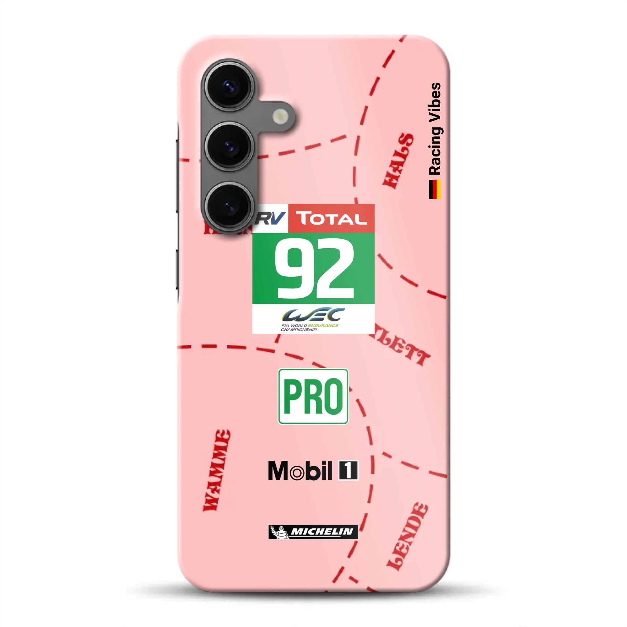 Pink Pig Porsche RSR Livery - Hard case for Samsung