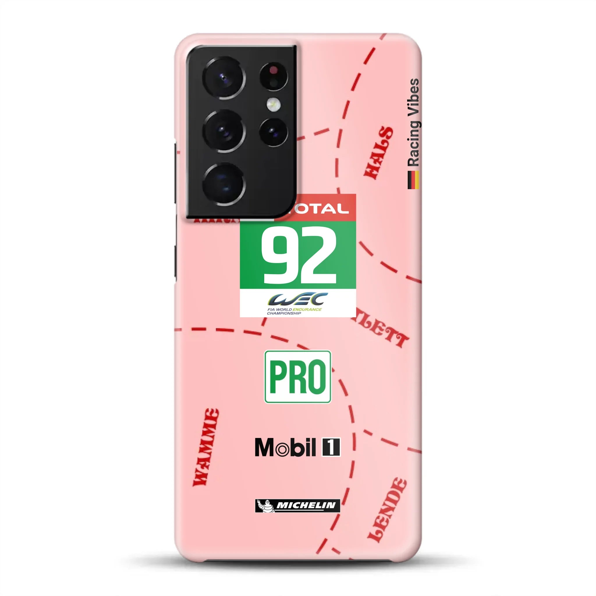 Pink Pig Porsche RSR Livery - Hard case for Samsung