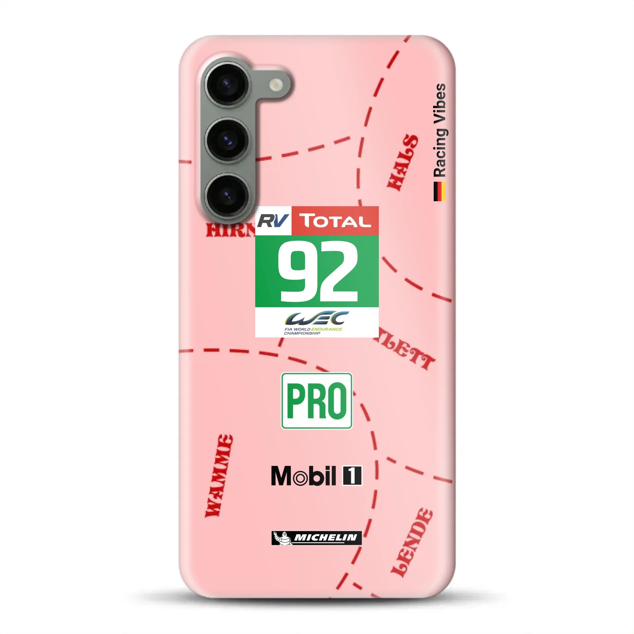 Pink Pig Porsche RSR Livery - Hard case for Samsung