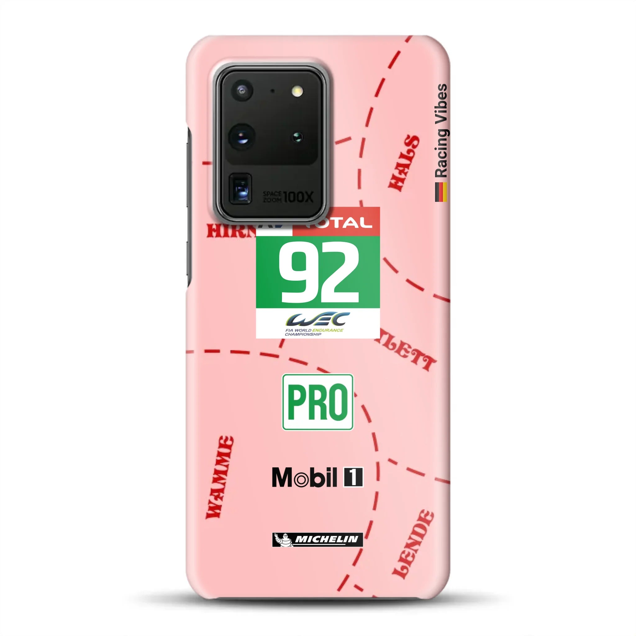 Pink Pig Porsche RSR Livery - Hard case for Samsung