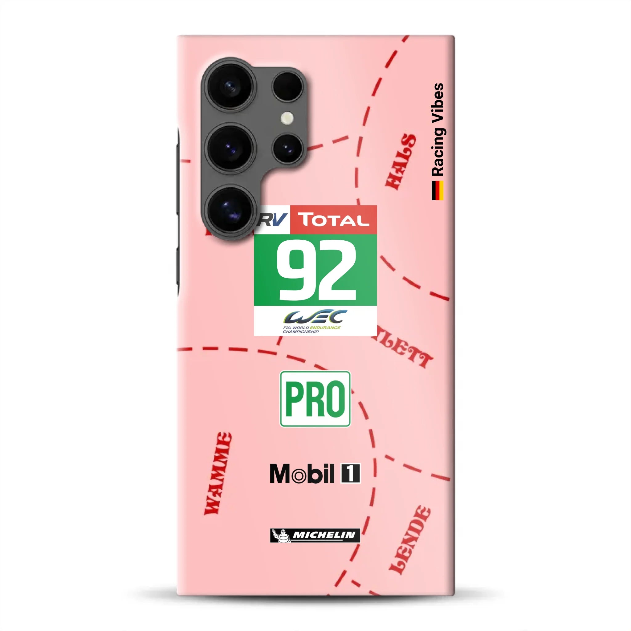 Pink Pig Porsche RSR Livery - Hard case for Samsung