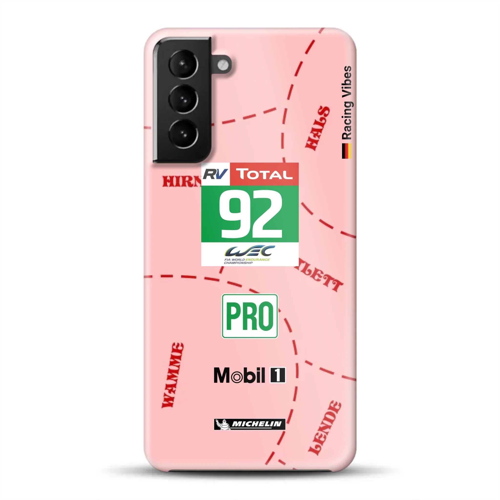 Pink Pig Porsche RSR Livery - Hard case for Samsung