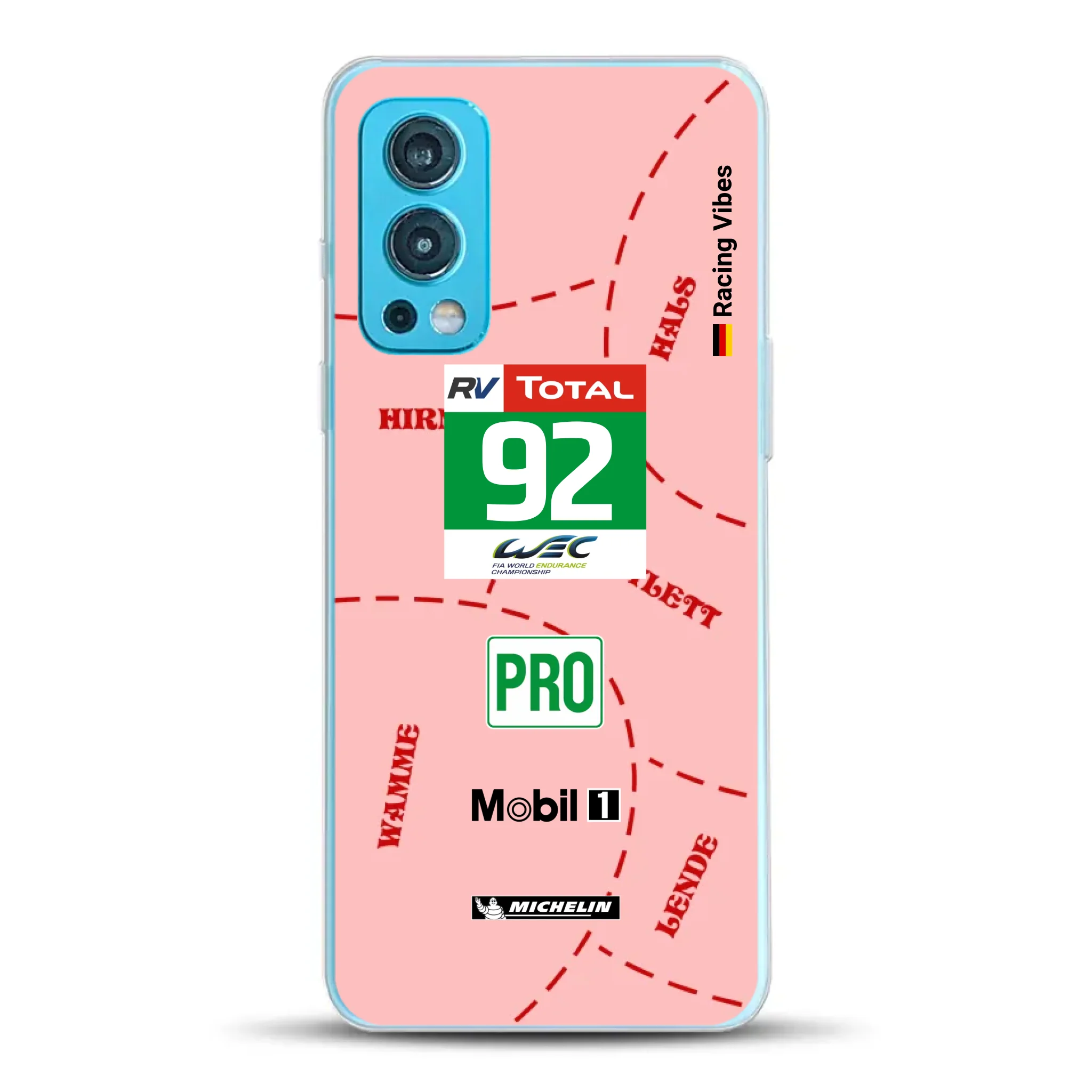 Pink Pig Porsche RSR Livery - Custom phone case