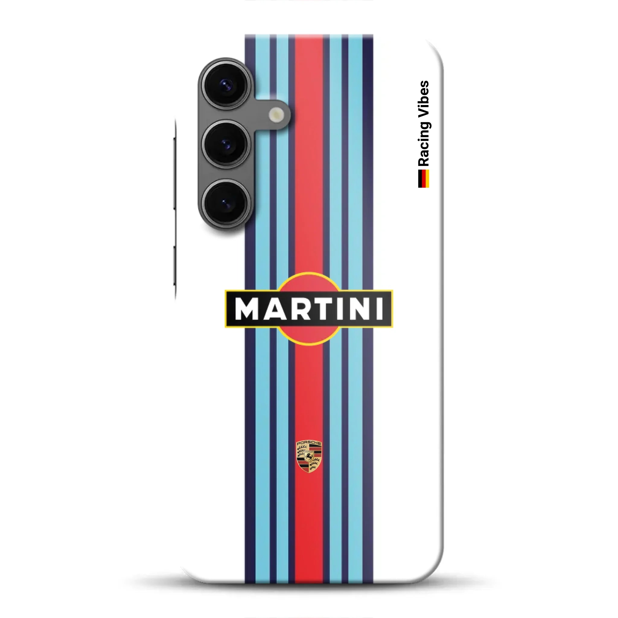 Martini Porsche Livery #1 - Individuelle Hardcase Hülle für Samsung