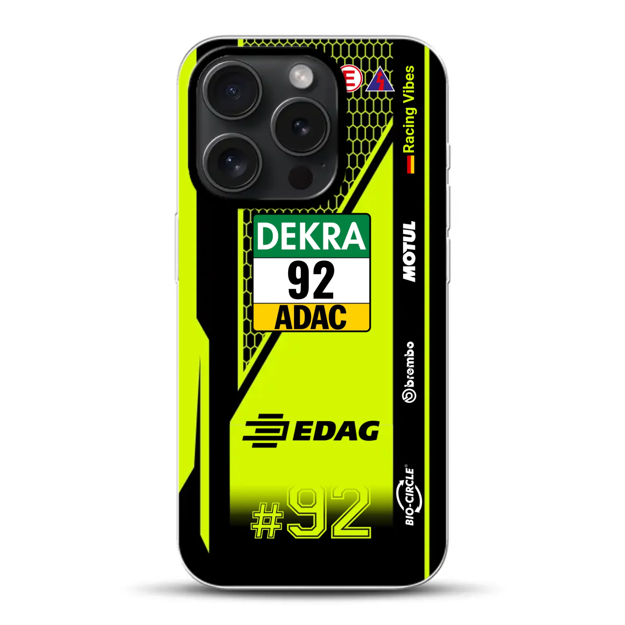 Huracán GT3 EVO2 #92 DTM Champion 2024 Livery - Individuelle Handyhülle für iPhone