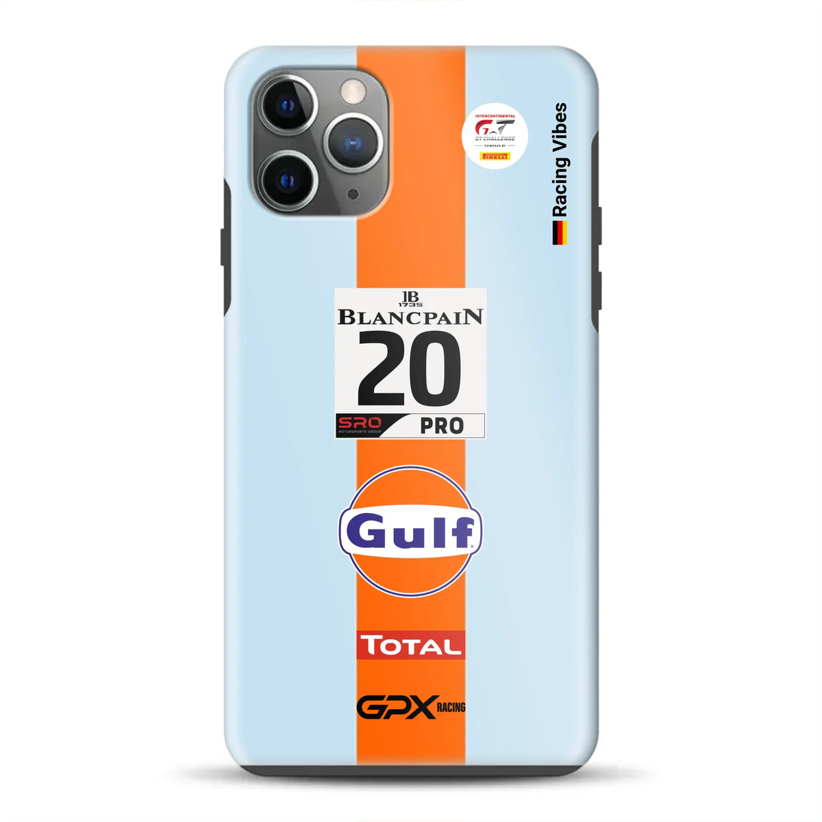 Gulf Porsche GT Livery - Individuelle Premium Hülle für iPhone