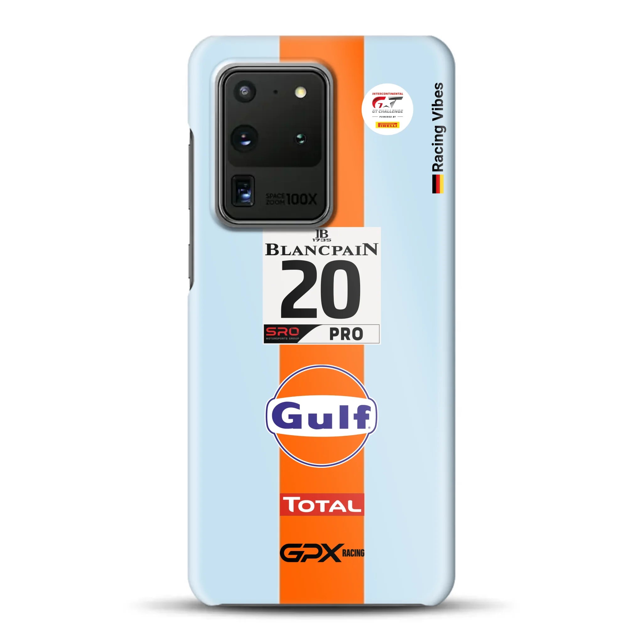 Gulf Porsche GT Livery - Individuelle Hardcase Hülle für Samsung