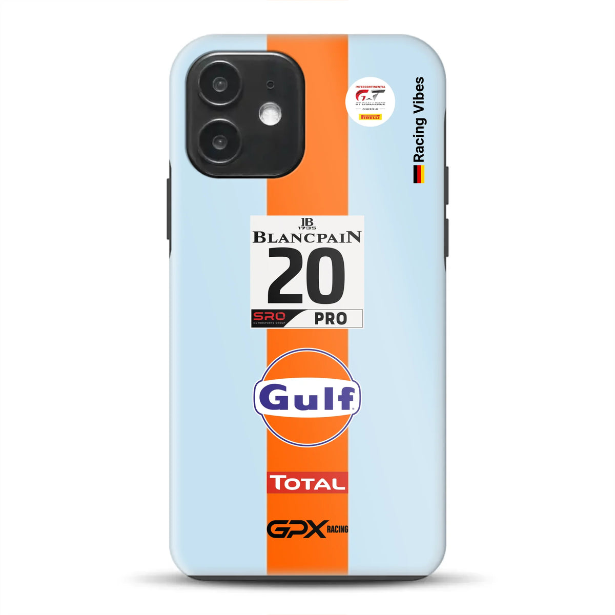 Gulf Porsche GT Livery - Individuelle Premium Hülle für iPhone