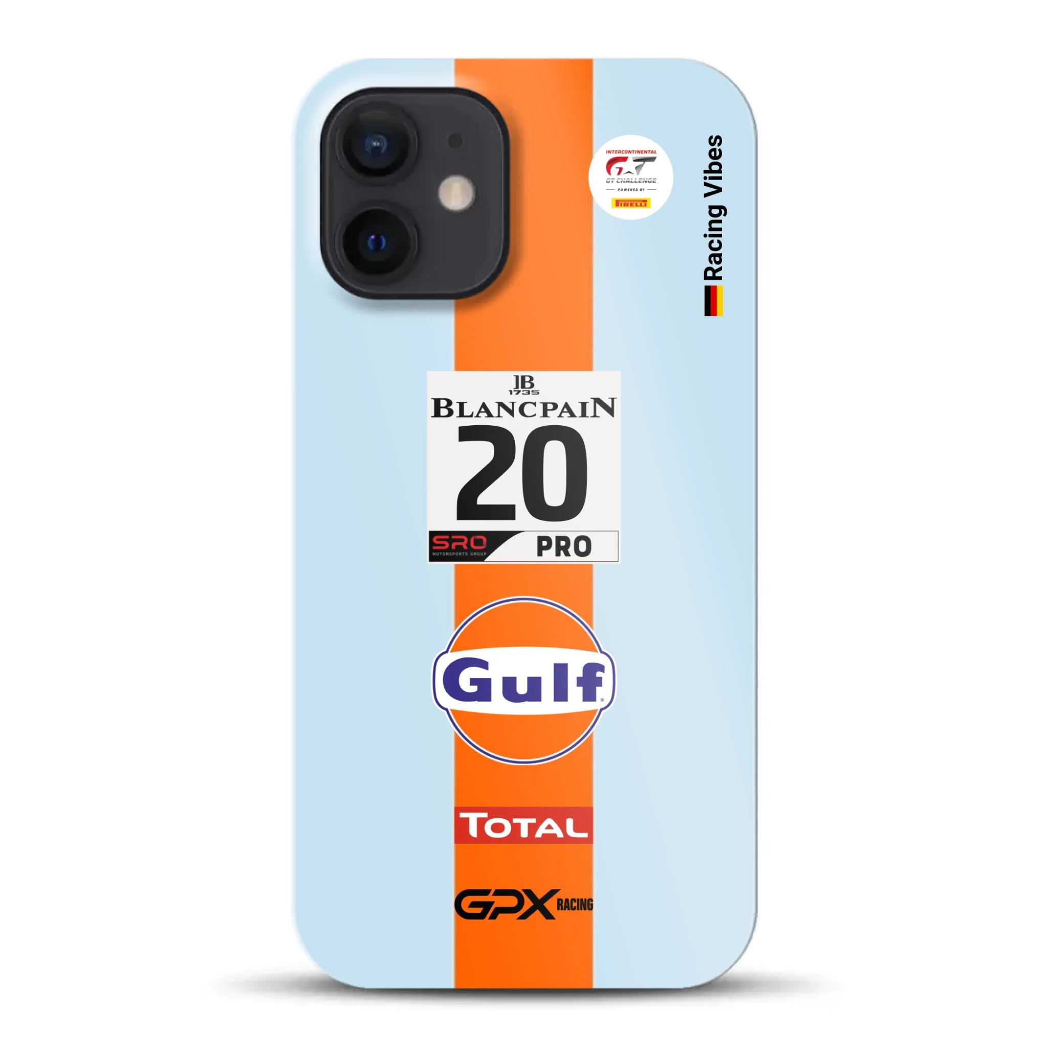 Gulf Porsche GT Livery - Individuelle Hardcase Hülle für iPhone