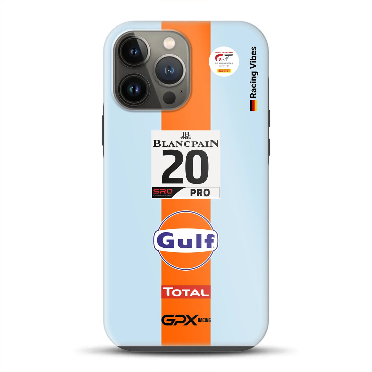 Gulf Porsche GT Livery - Individuelle Premium Hülle für iPhone