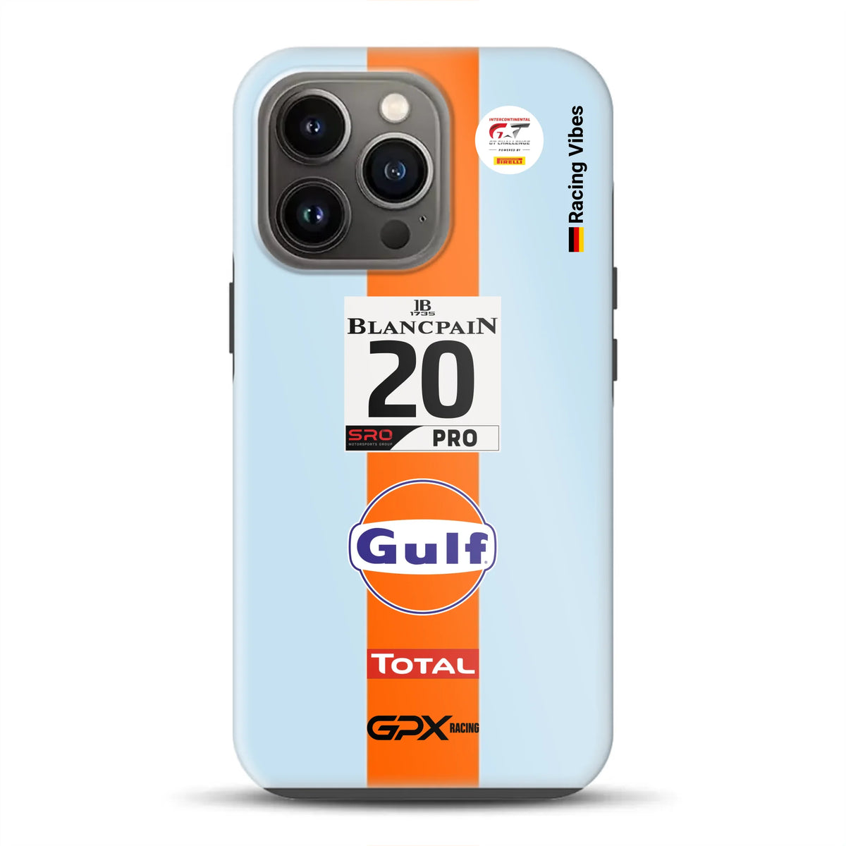 Gulf Porsche GT Livery - Individuelle Premium Hülle für iPhone
