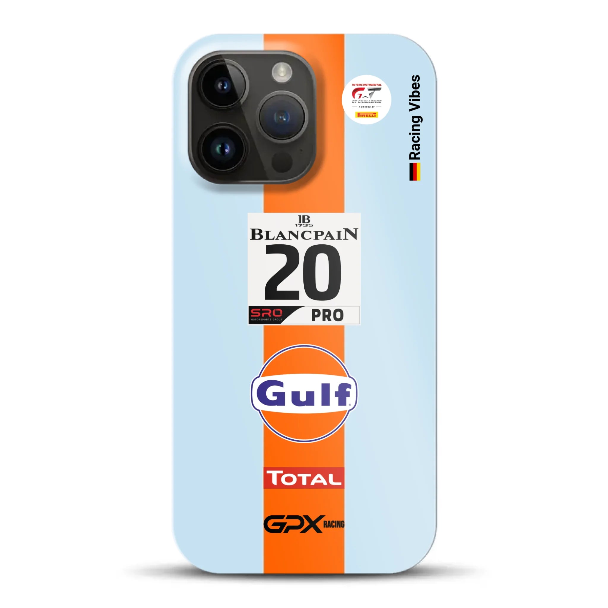 Gulf Porsche GT Livery - Individuelle Hardcase Hülle für iPhone