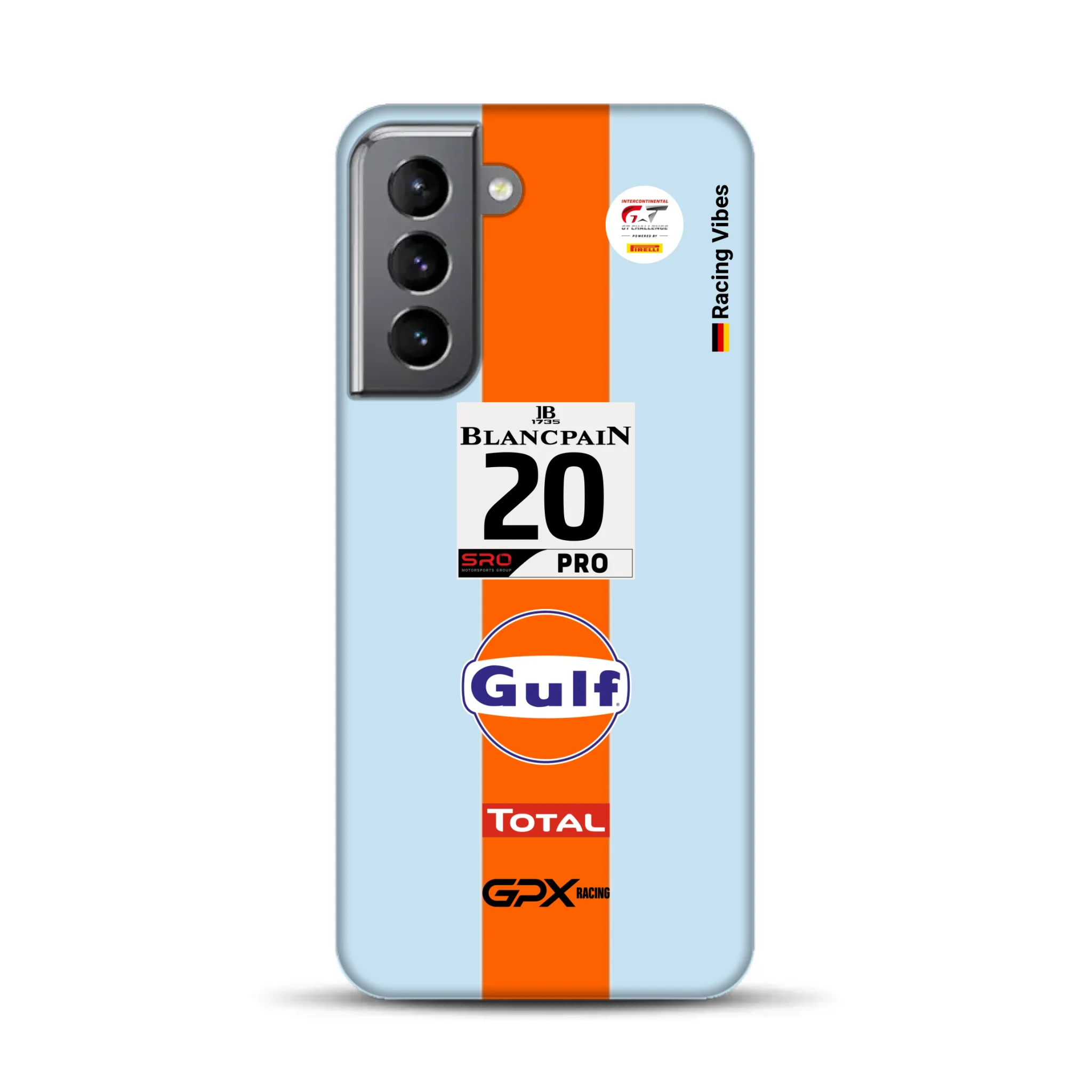 Gulf Porsche GT Livery – Custom Premium Case for Samsung
