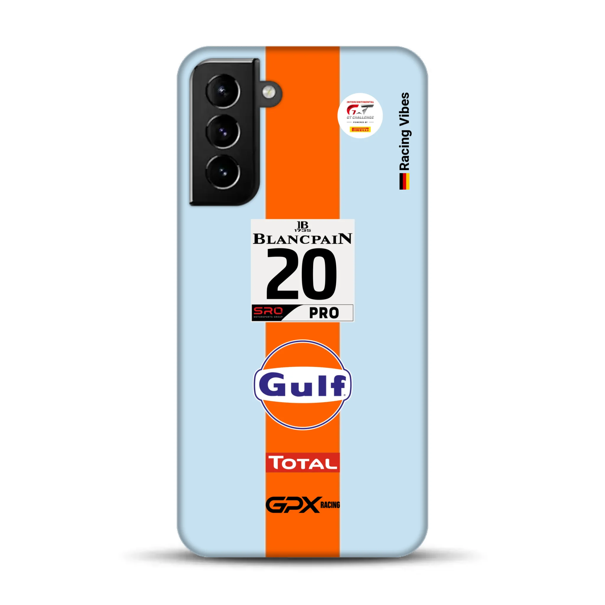 Gulf Porsche GT Livery – Personnalisé Premium Case pour Samsung