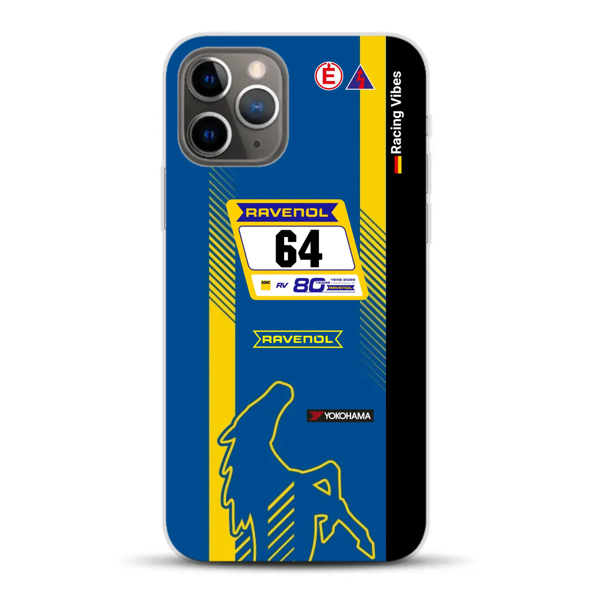 Mustang GT3 NLS 2026 Nürburgring Livery - Custodia per cellulare personalizzata per iPhone