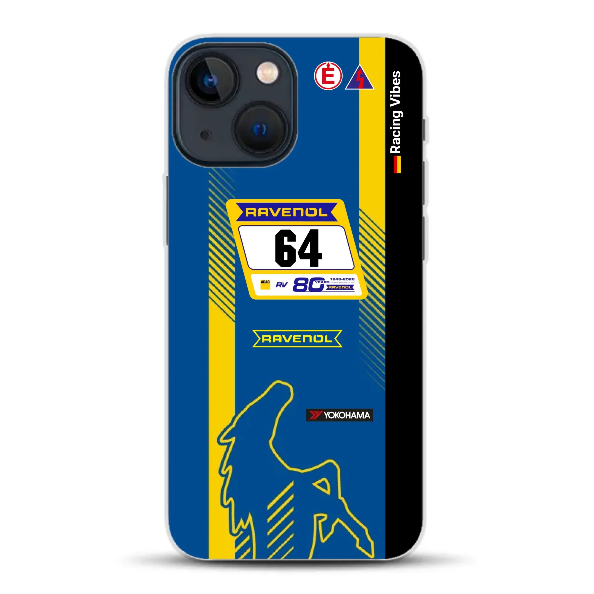 Mustang GT3 NLS 2026 Nürburgring Livery - Custodia per cellulare personalizzata per iPhone