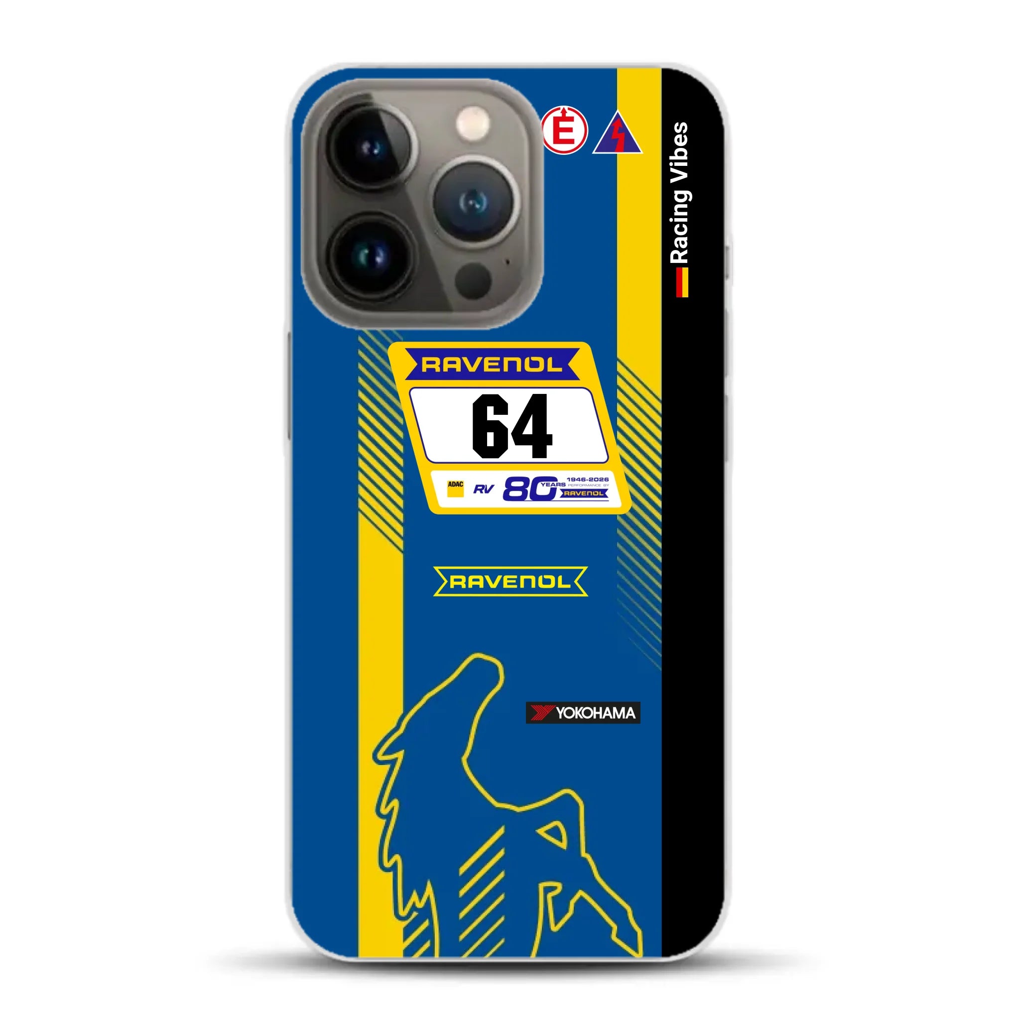 Mustang GT3 NLS 2026 Nürburgring Livery - Custodia per cellulare personalizzata per iPhone