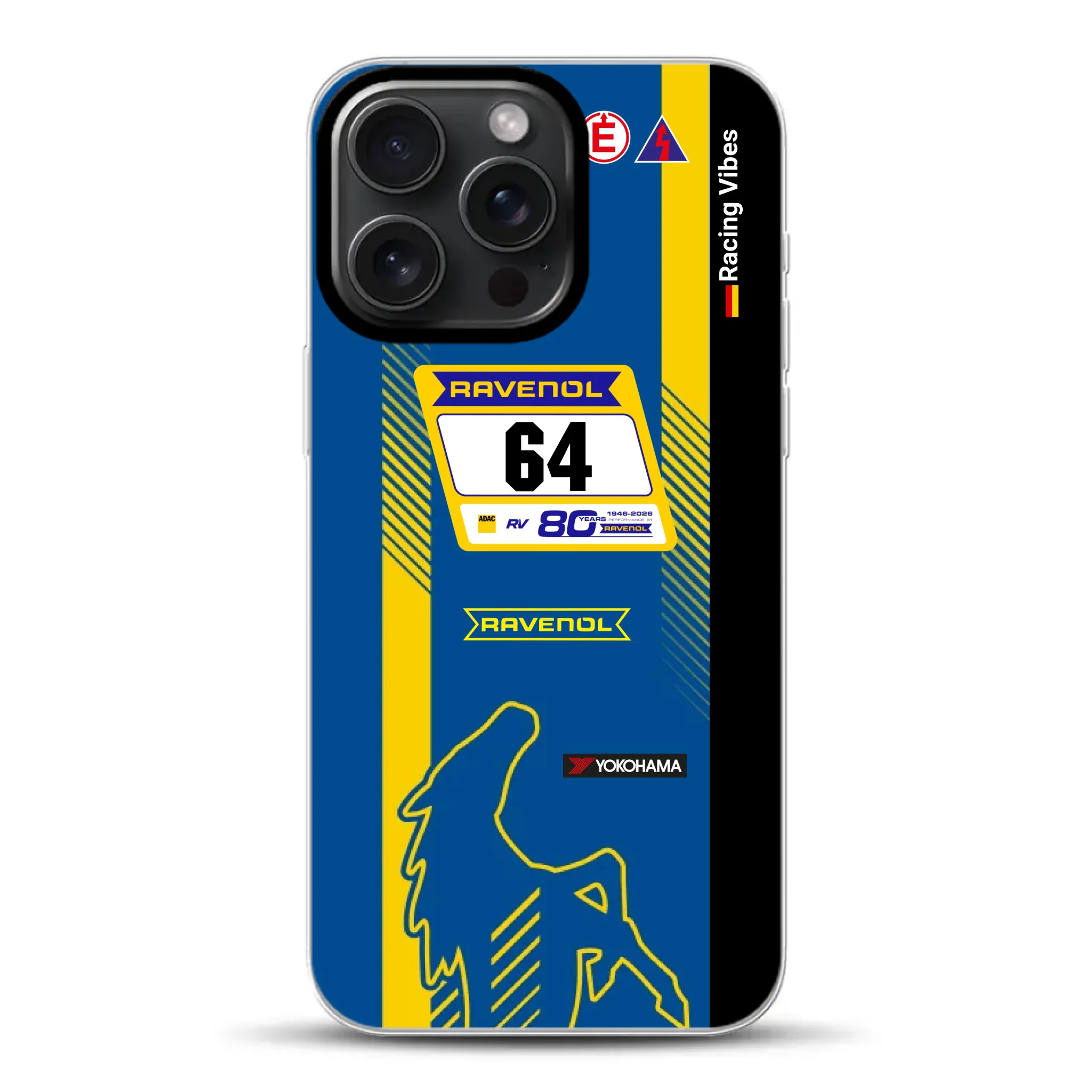 Mustang GT3 NLS 2026 Nürburgring Livery - Coque hybride personnalisée avec MagSafe