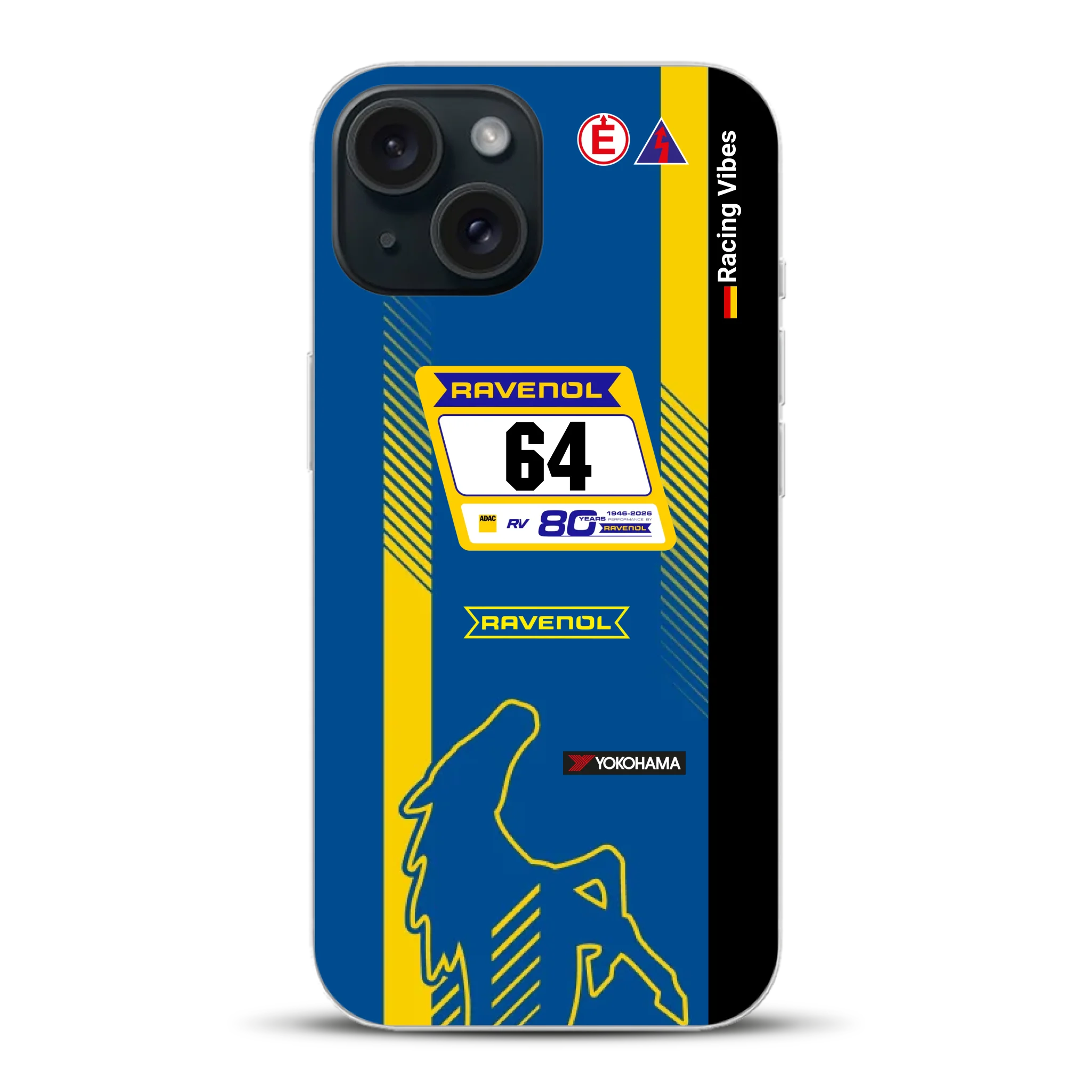 Mustang GT3 NLS 2026 Nürburgring Livery - Custodia per cellulare personalizzata per iPhone