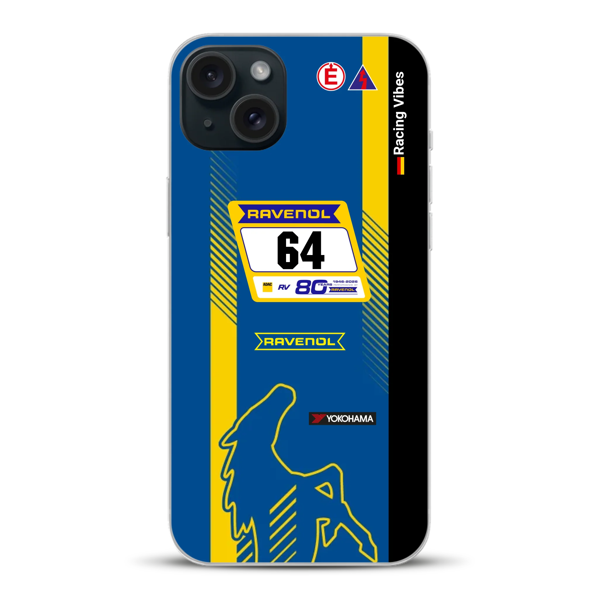 Mustang GT3 NLS 2026 Nürburgring Livery - Custodia per cellulare personalizzata per iPhone