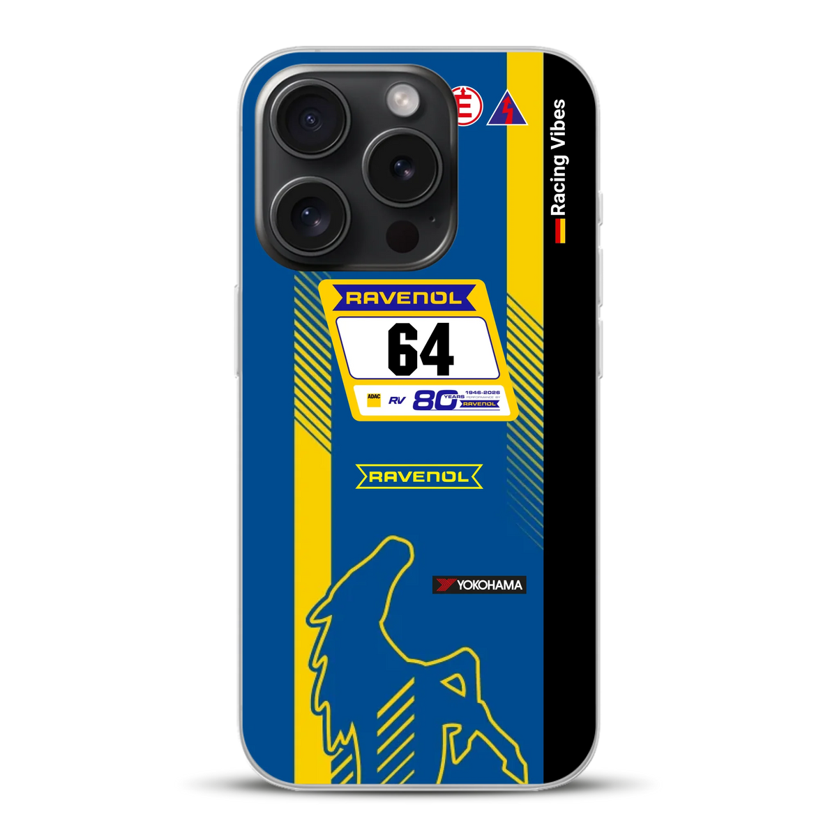 Mustang GT3 NLS 2026 Nürburgring Livery - Custodia per cellulare personalizzata per iPhone